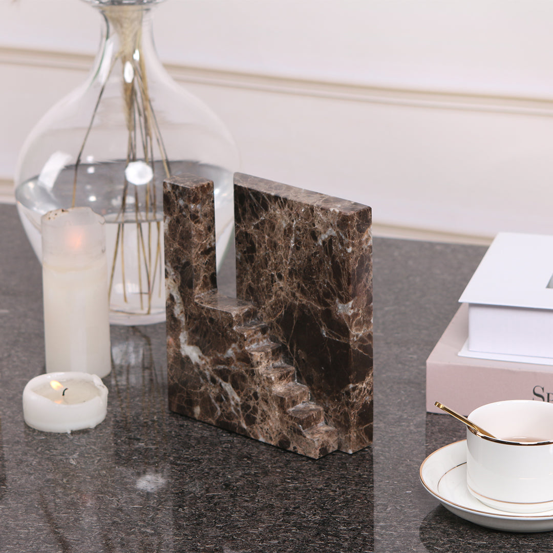 Staircase Sculpture KA3044C - Home Decor Figurines - ebarza Furniture UAE | Shop Modern Furniture in Abu Dhabi & Dubai - مفروشات ايبازرا في الامارات | تسوق اثاث عصري وديكورات مميزة في دبي وابوظبي