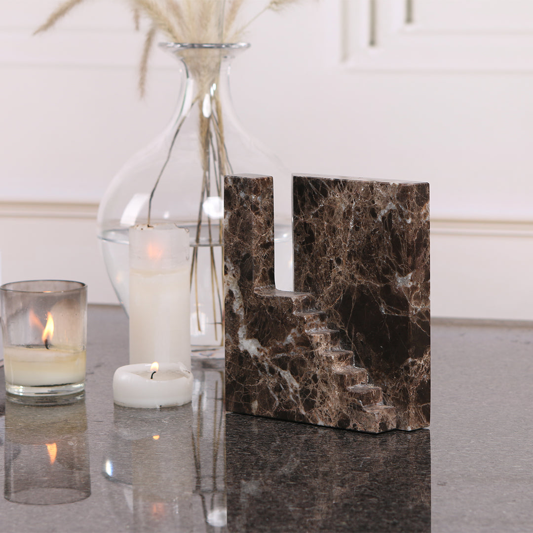 Staircase Sculpture KA3044C - Home Decor Figurines - ebarza Furniture UAE | Shop Modern Furniture in Abu Dhabi & Dubai - مفروشات ايبازرا في الامارات | تسوق اثاث عصري وديكورات مميزة في دبي وابوظبي