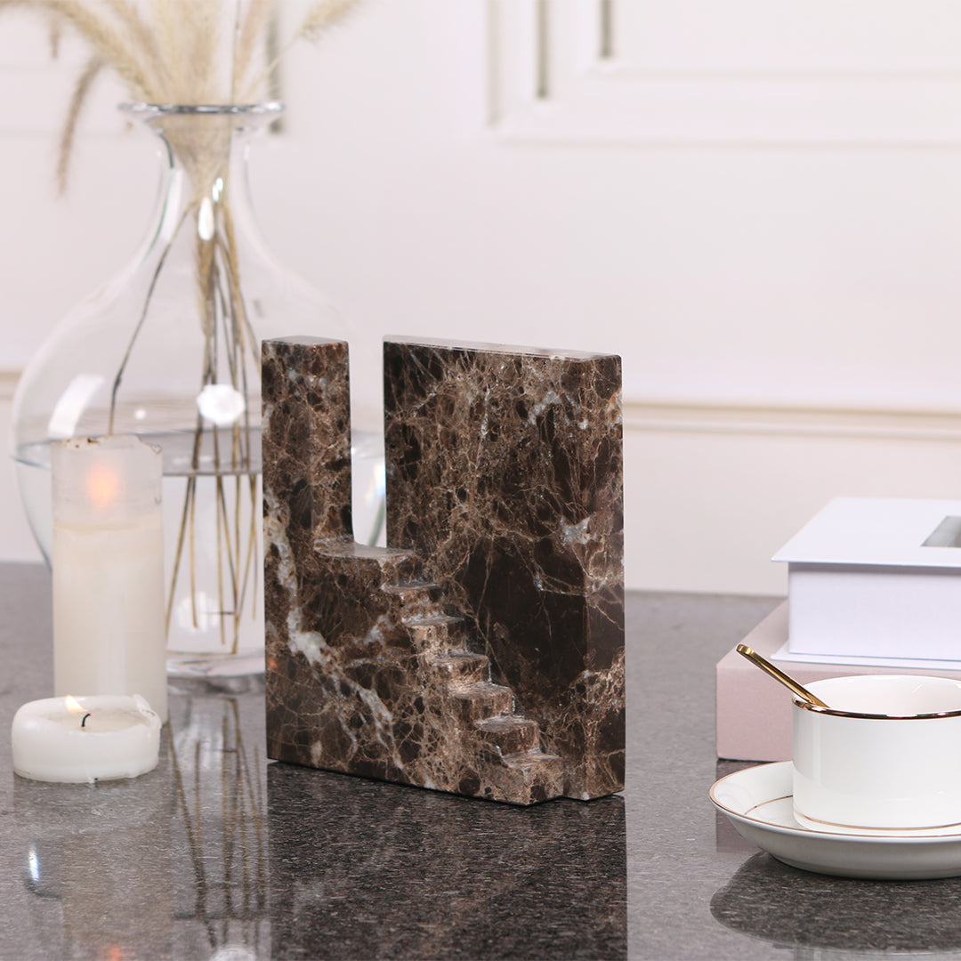 Staircase Sculpture KA3044C - Home Decor Figurines - ebarza Furniture UAE | Shop Modern Furniture in Abu Dhabi & Dubai - مفروشات ايبازرا في الامارات | تسوق اثاث عصري وديكورات مميزة في دبي وابوظبي