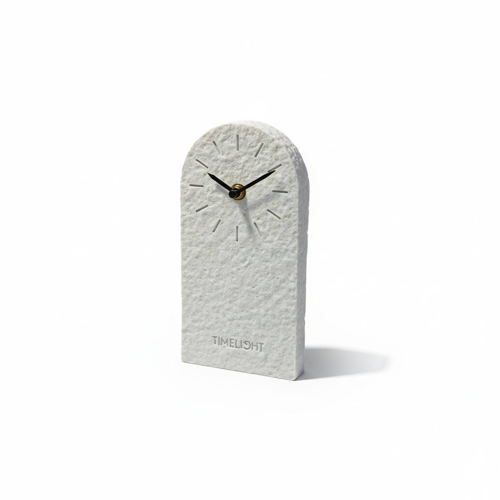 Ivory White Beach High Platform Clock TCH284 - Clocks - ebarza Furniture UAE | Shop Modern Furniture in Abu Dhabi & Dubai - مفروشات ايبازرا في الامارات | تسوق اثاث عصري وديكورات مميزة في دبي وابوظبي