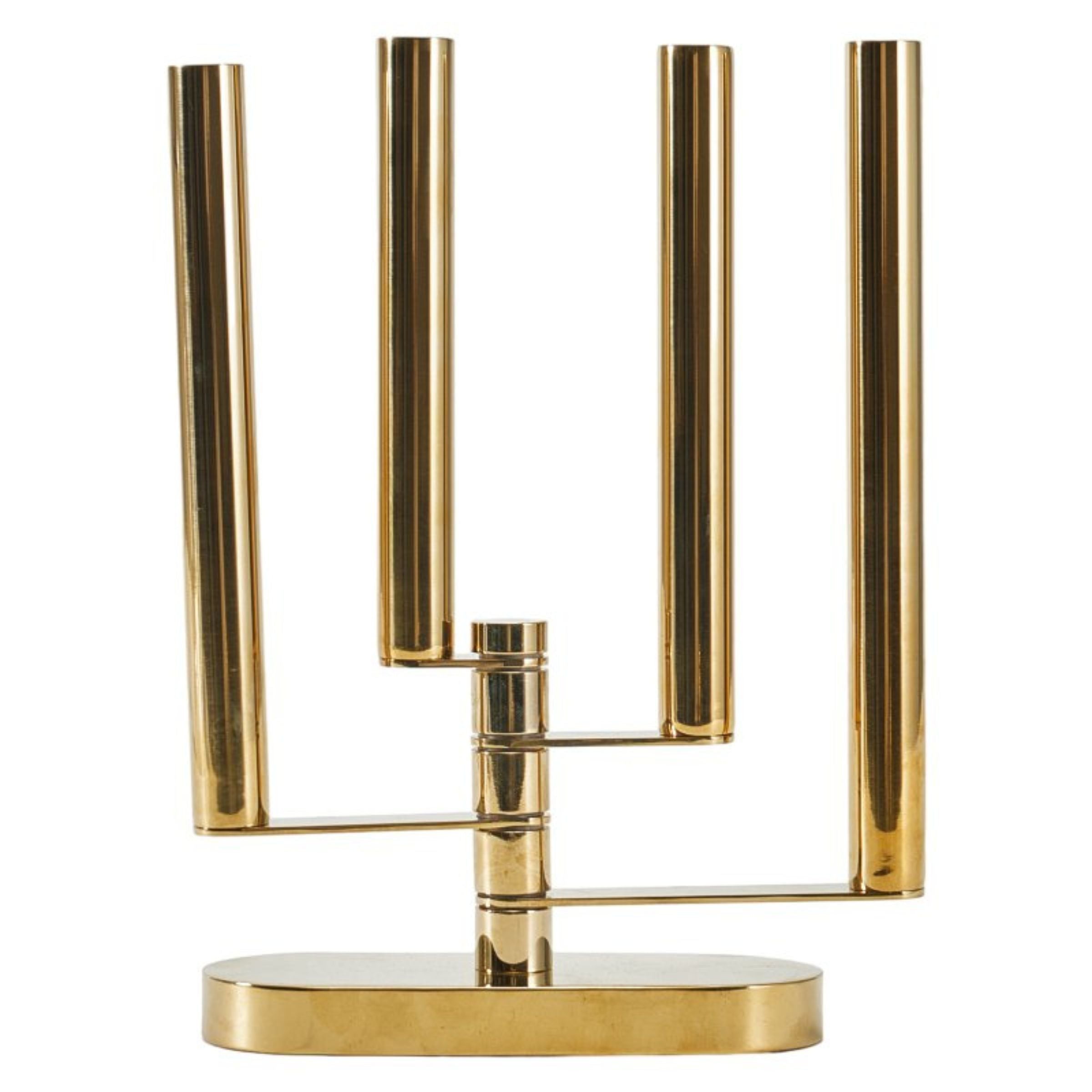 GOLDEN STEEL FLEXIABLE CANDLE HOLDER TX0042 - Candle Holders - ebarza Furniture UAE | Shop Modern Furniture in Abu Dhabi & Dubai - مفروشات ايبازرا في الامارات | تسوق اثاث عصري وديكورات مميزة في دبي وابوظبي