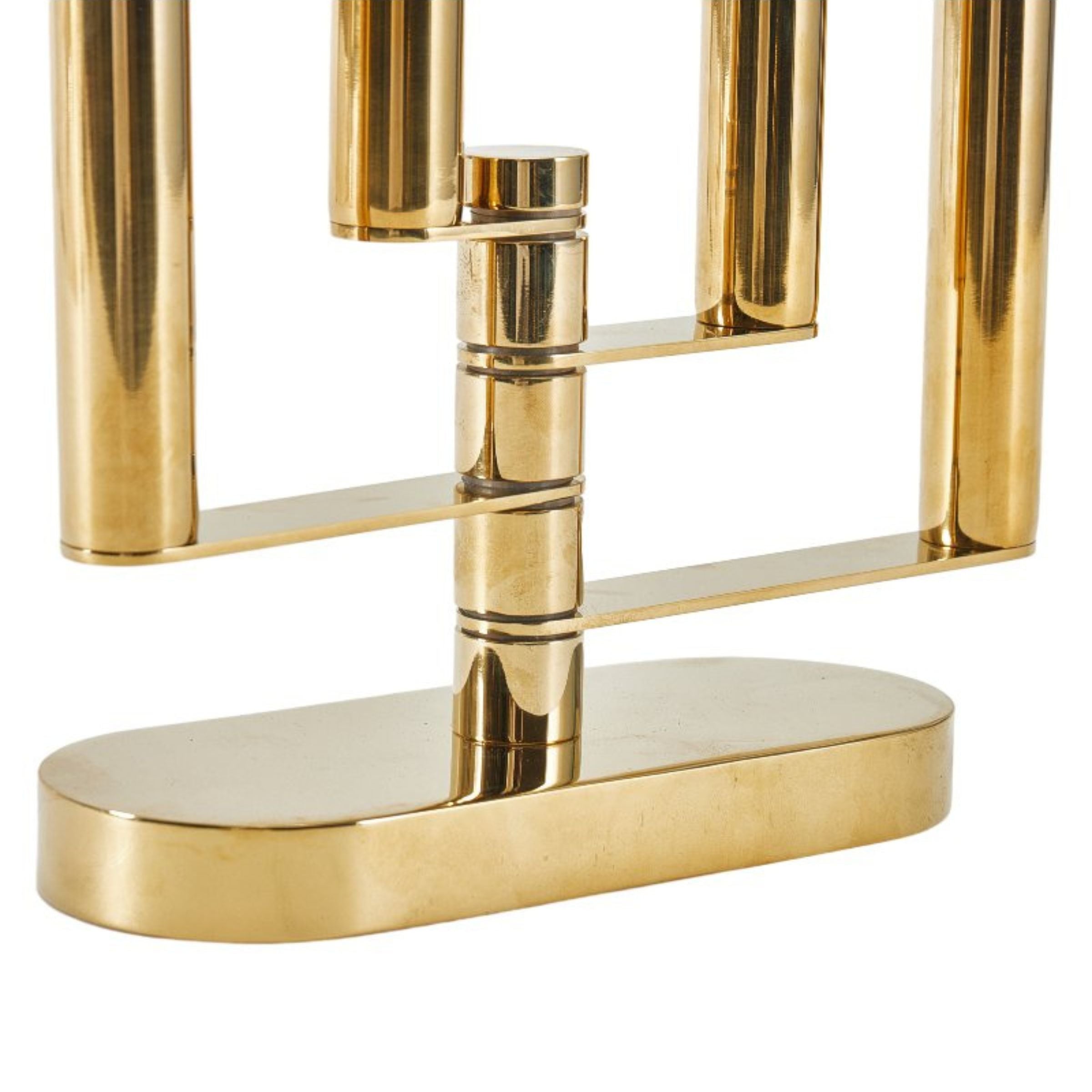 GOLDEN STEEL FLEXIABLE CANDLE HOLDER TX0042 - Candle Holders - ebarza Furniture UAE | Shop Modern Furniture in Abu Dhabi & Dubai - مفروشات ايبازرا في الامارات | تسوق اثاث عصري وديكورات مميزة في دبي وابوظبي