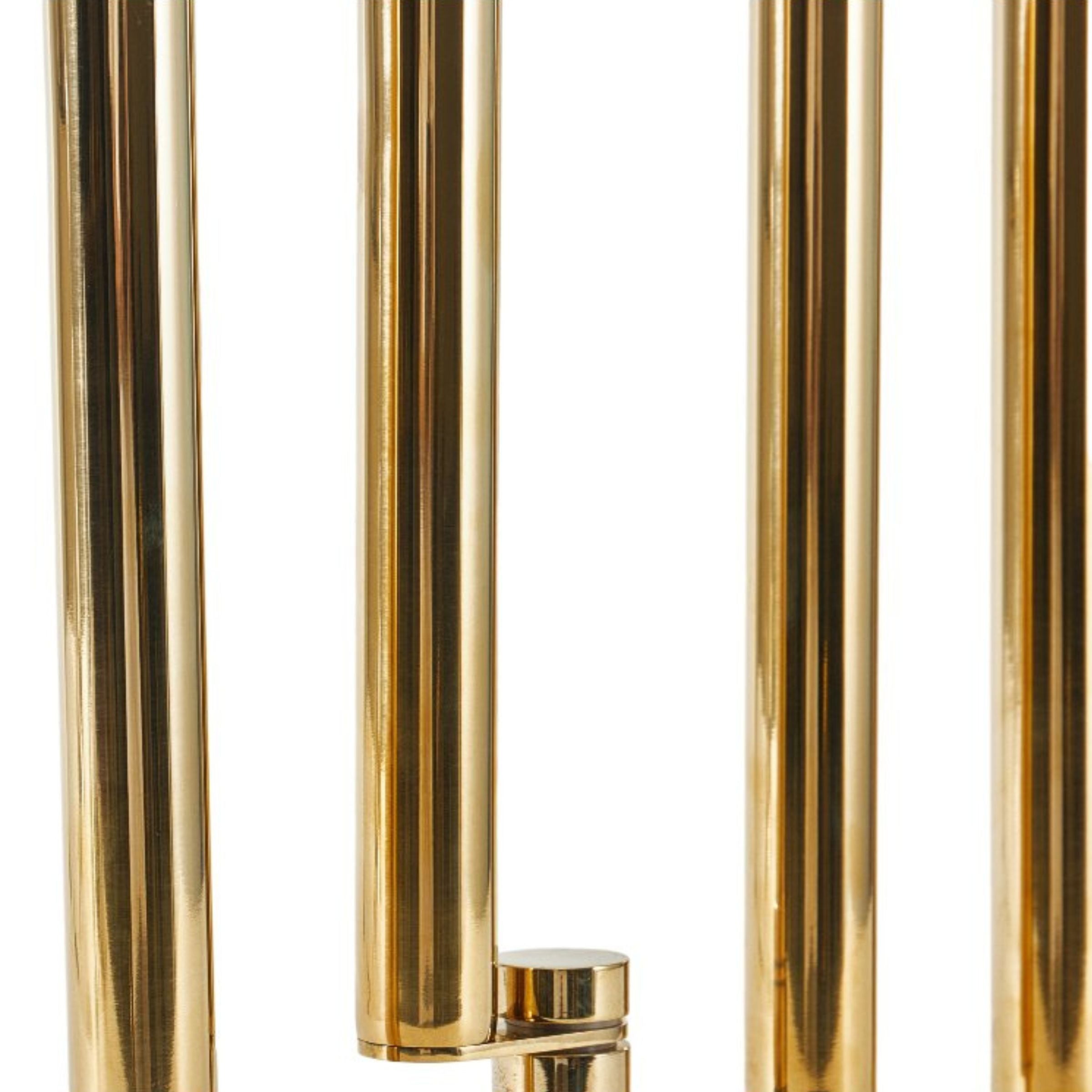 GOLDEN STEEL FLEXIABLE CANDLE HOLDER TX0042 - Candle Holders - ebarza Furniture UAE | Shop Modern Furniture in Abu Dhabi & Dubai - مفروشات ايبازرا في الامارات | تسوق اثاث عصري وديكورات مميزة في دبي وابوظبي