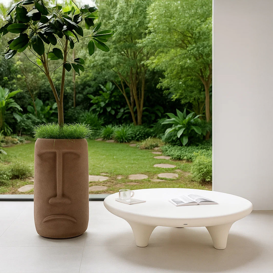 Indoor/Outdoor Beige Coffee Table - XK-0003 - Planter Boxes - ebarza Furniture UAE | Shop Modern Furniture in Abu Dhabi & Dubai - مفروشات ايبازرا في الامارات | تسوق اثاث عصري وديكورات مميزة في دبي وابوظبي