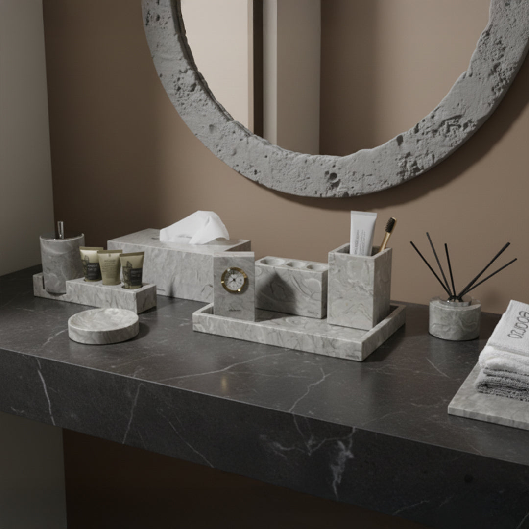 Three Hole Toothbrush Holder THE892 - Bathroom Accessories - ebarza Furniture UAE | Shop Modern Furniture in Abu Dhabi & Dubai - مفروشات ايبازرا في الامارات | تسوق اثاث عصري وديكورات مميزة في دبي وابوظبي