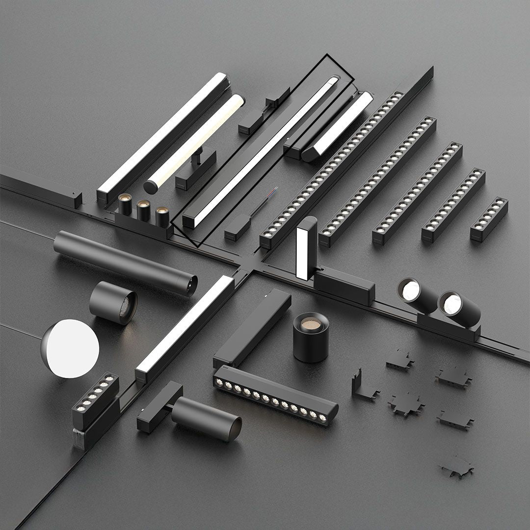 Track Linear Light For Ultra Thin Track Lighting YND26-600F - Smart Track Lighting - ebarza Furniture UAE | Shop Modern Furniture in Abu Dhabi & Dubai - مفروشات ايبازرا في الامارات | تسوق اثاث عصري وديكورات مميزة في دبي وابوظبي