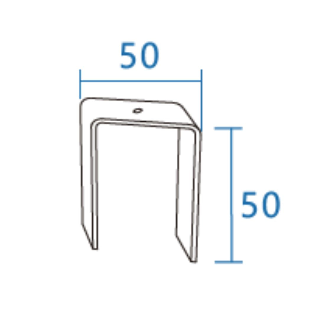Track fixing clips 50*50mm R20-642 connector YND-642-KK - Smart Track Lighting - ebarza Furniture UAE | Shop Modern Furniture in Abu Dhabi & Dubai - مفروشات ايبازرا في الامارات | تسوق اثاث عصري وديكورات مميزة في دبي وابوظبي