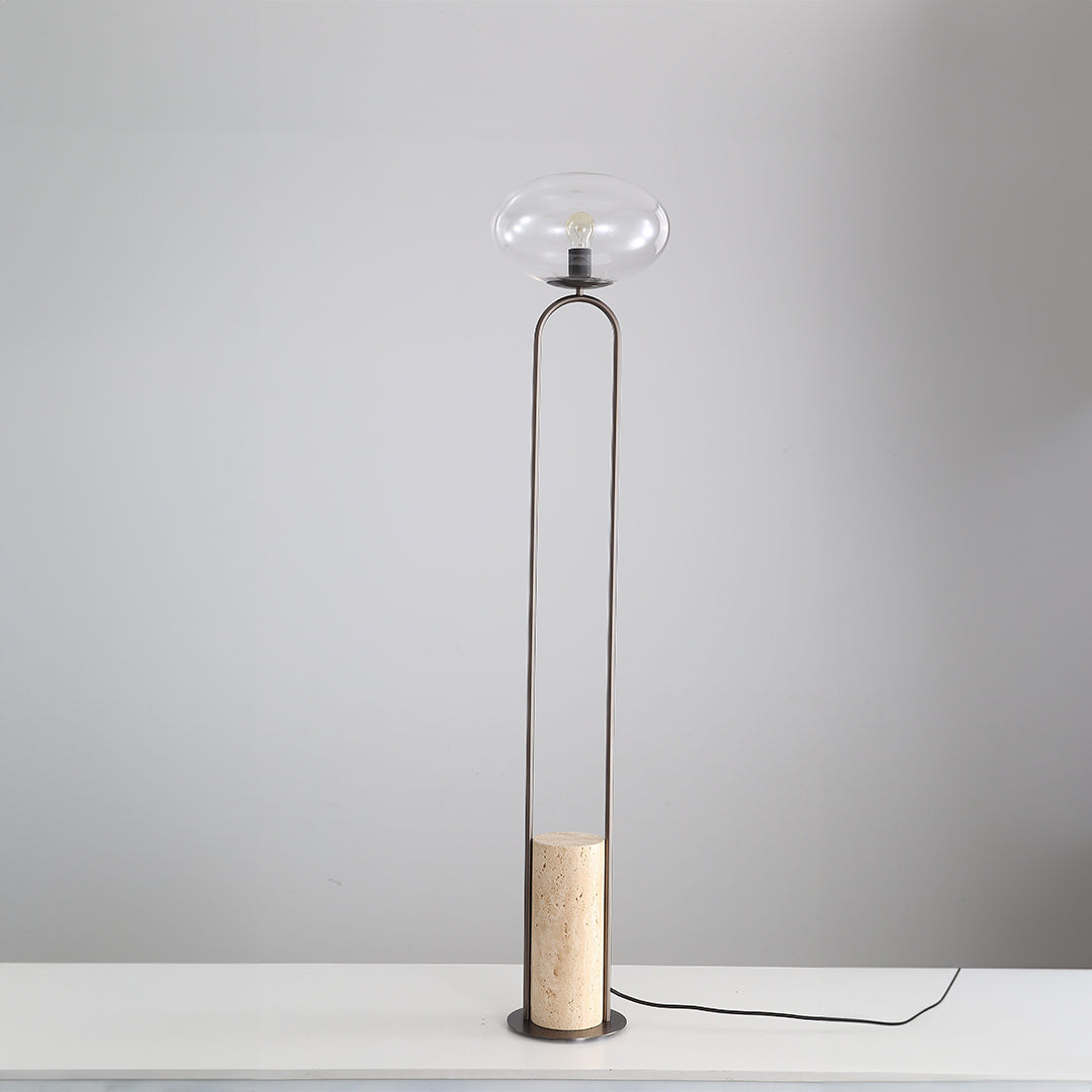 Travertine Floor Lamp JA051 - Floor Lamps - ebarza Furniture UAE | Shop Modern Furniture in Abu Dhabi & Dubai - مفروشات ايبازرا في الامارات | تسوق اثاث عصري وديكورات مميزة في دبي وابوظبي