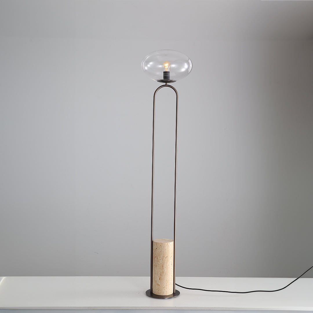 Travertine Floor Lamp JA051 - Floor Lamps - ebarza Furniture UAE | Shop Modern Furniture in Abu Dhabi & Dubai - مفروشات ايبازرا في الامارات | تسوق اثاث عصري وديكورات مميزة في دبي وابوظبي