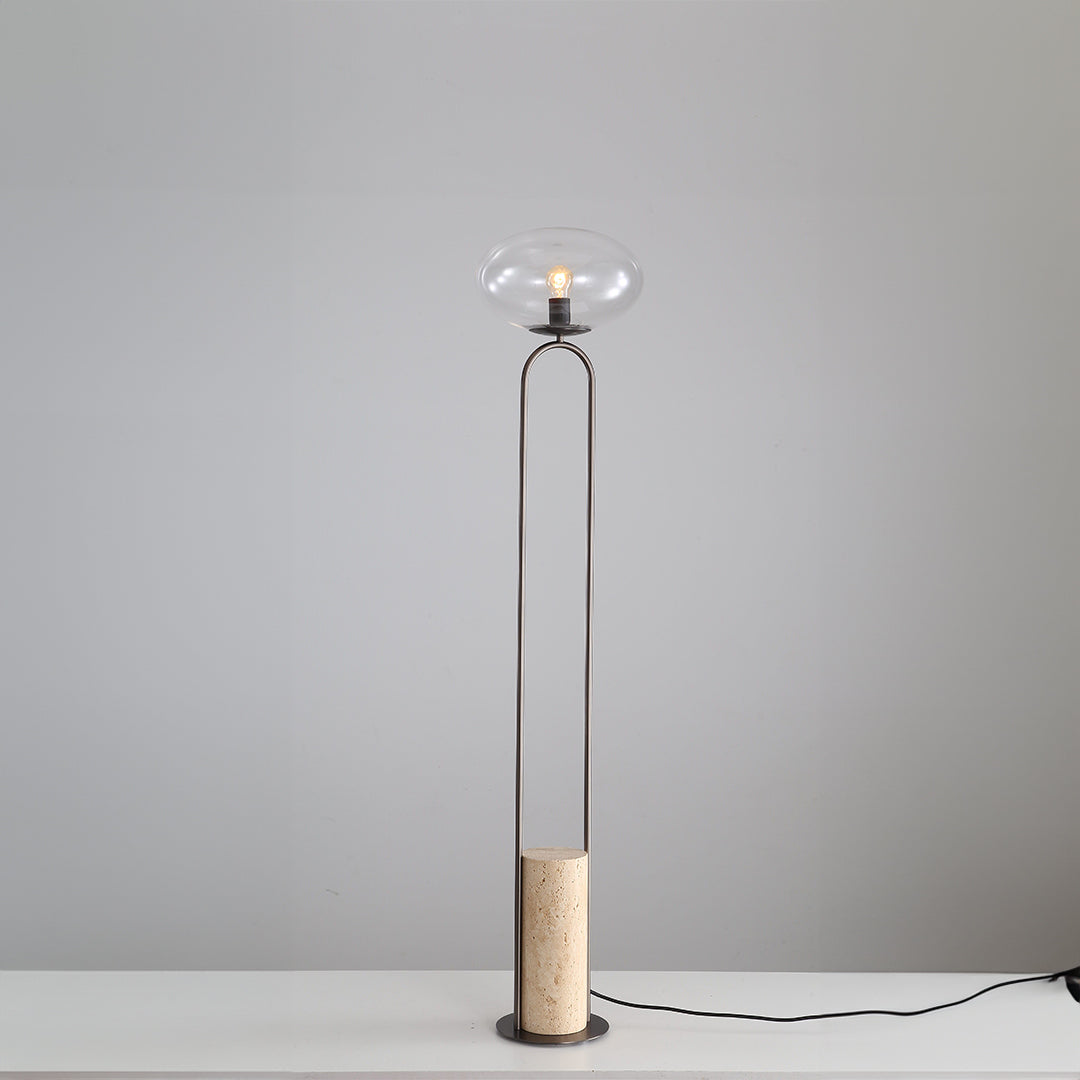 Travertine Floor Lamp JA051 - Floor Lamps - ebarza Furniture UAE | Shop Modern Furniture in Abu Dhabi & Dubai - مفروشات ايبازرا في الامارات | تسوق اثاث عصري وديكورات مميزة في دبي وابوظبي