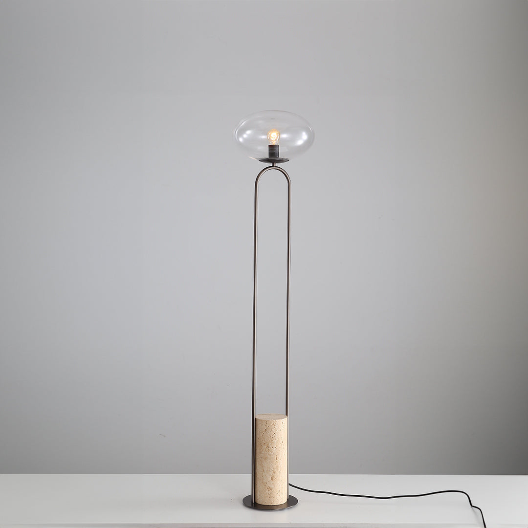 Travertine Floor Lamp JA051 - Floor Lamps - ebarza Furniture UAE | Shop Modern Furniture in Abu Dhabi & Dubai - مفروشات ايبازرا في الامارات | تسوق اثاث عصري وديكورات مميزة في دبي وابوظبي