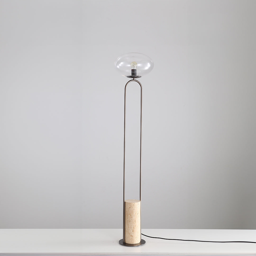 Travertine Floor Lamp JA051 - Floor Lamps - ebarza Furniture UAE | Shop Modern Furniture in Abu Dhabi & Dubai - مفروشات ايبازرا في الامارات | تسوق اثاث عصري وديكورات مميزة في دبي وابوظبي