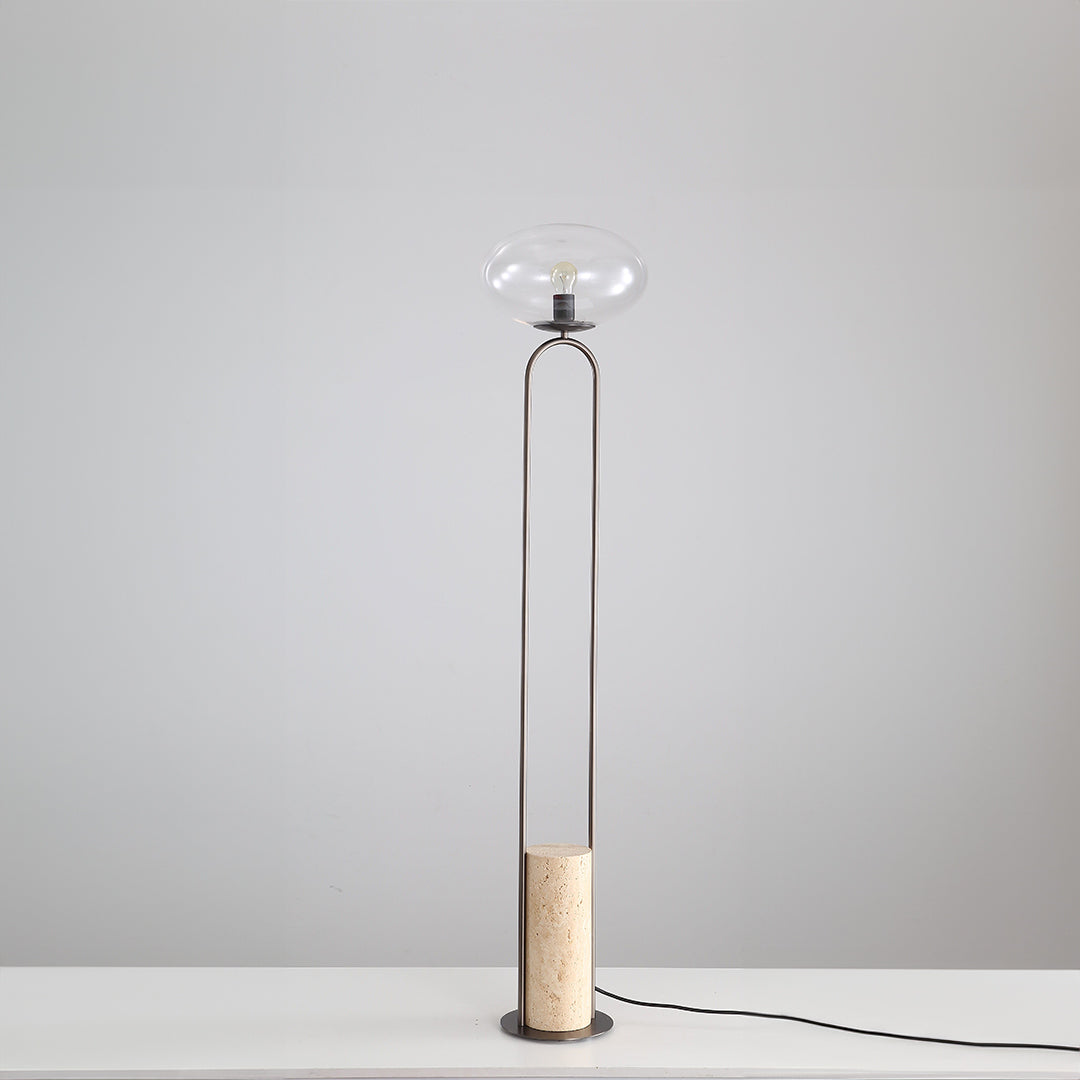 Travertine Floor Lamp JA051 - Floor Lamps - ebarza Furniture UAE | Shop Modern Furniture in Abu Dhabi & Dubai - مفروشات ايبازرا في الامارات | تسوق اثاث عصري وديكورات مميزة في دبي وابوظبي