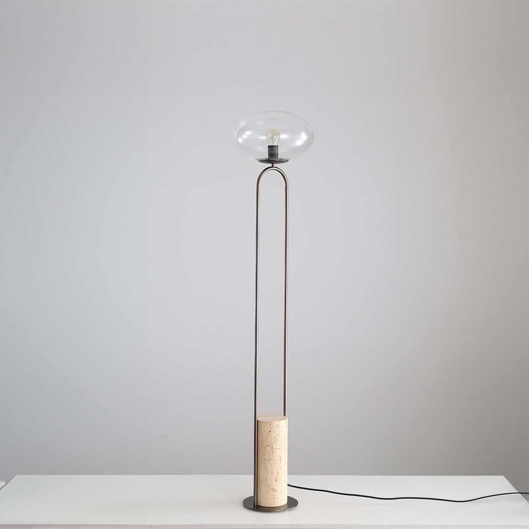 Travertine Floor Lamp JA051 - Floor Lamps - ebarza Furniture UAE | Shop Modern Furniture in Abu Dhabi & Dubai - مفروشات ايبازرا في الامارات | تسوق اثاث عصري وديكورات مميزة في دبي وابوظبي