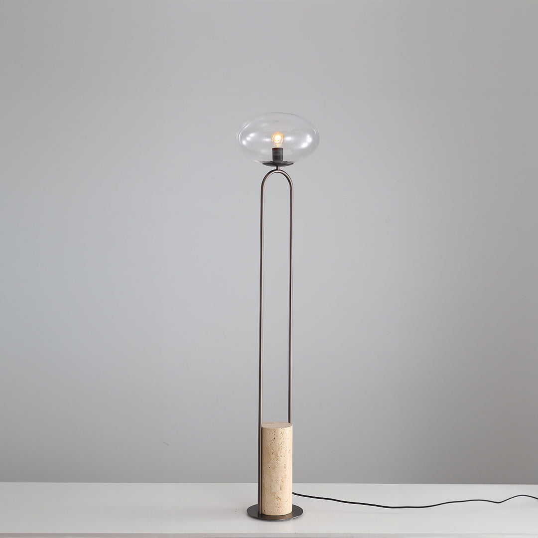 Travertine Floor Lamp JA051 - Floor Lamps - ebarza Furniture UAE | Shop Modern Furniture in Abu Dhabi & Dubai - مفروشات ايبازرا في الامارات | تسوق اثاث عصري وديكورات مميزة في دبي وابوظبي