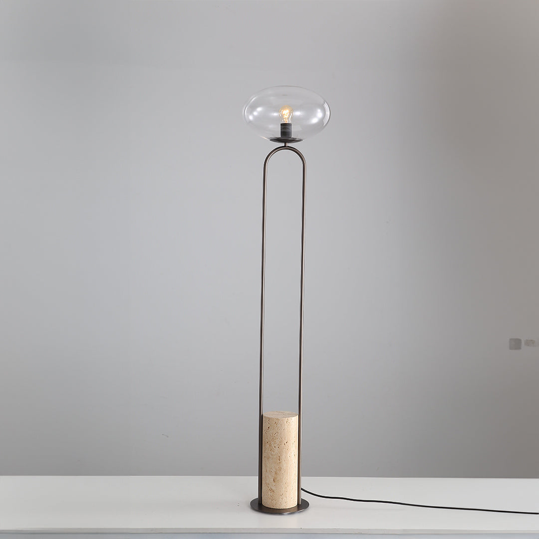 Travertine Floor Lamp JA051 - Floor Lamps - ebarza Furniture UAE | Shop Modern Furniture in Abu Dhabi & Dubai - مفروشات ايبازرا في الامارات | تسوق اثاث عصري وديكورات مميزة في دبي وابوظبي