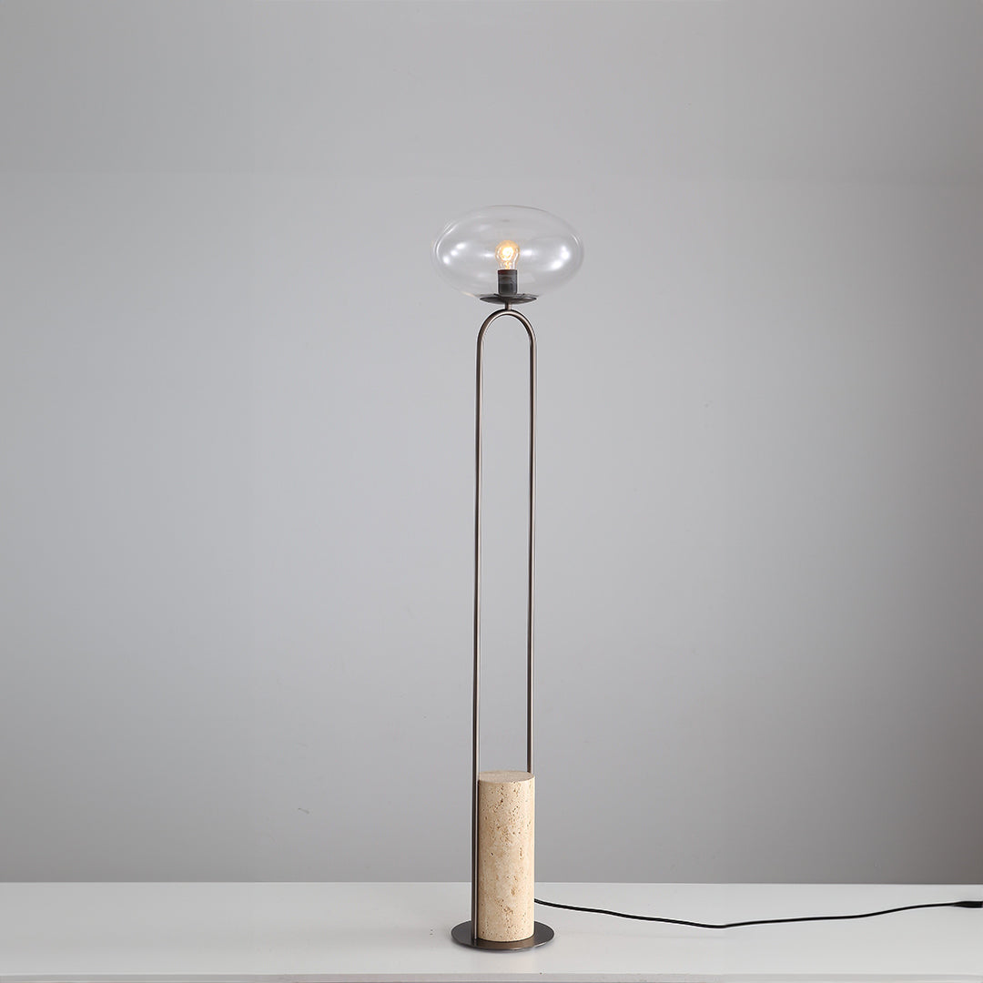 Travertine Floor Lamp JA051 - Floor Lamps - ebarza Furniture UAE | Shop Modern Furniture in Abu Dhabi & Dubai - مفروشات ايبازرا في الامارات | تسوق اثاث عصري وديكورات مميزة في دبي وابوظبي