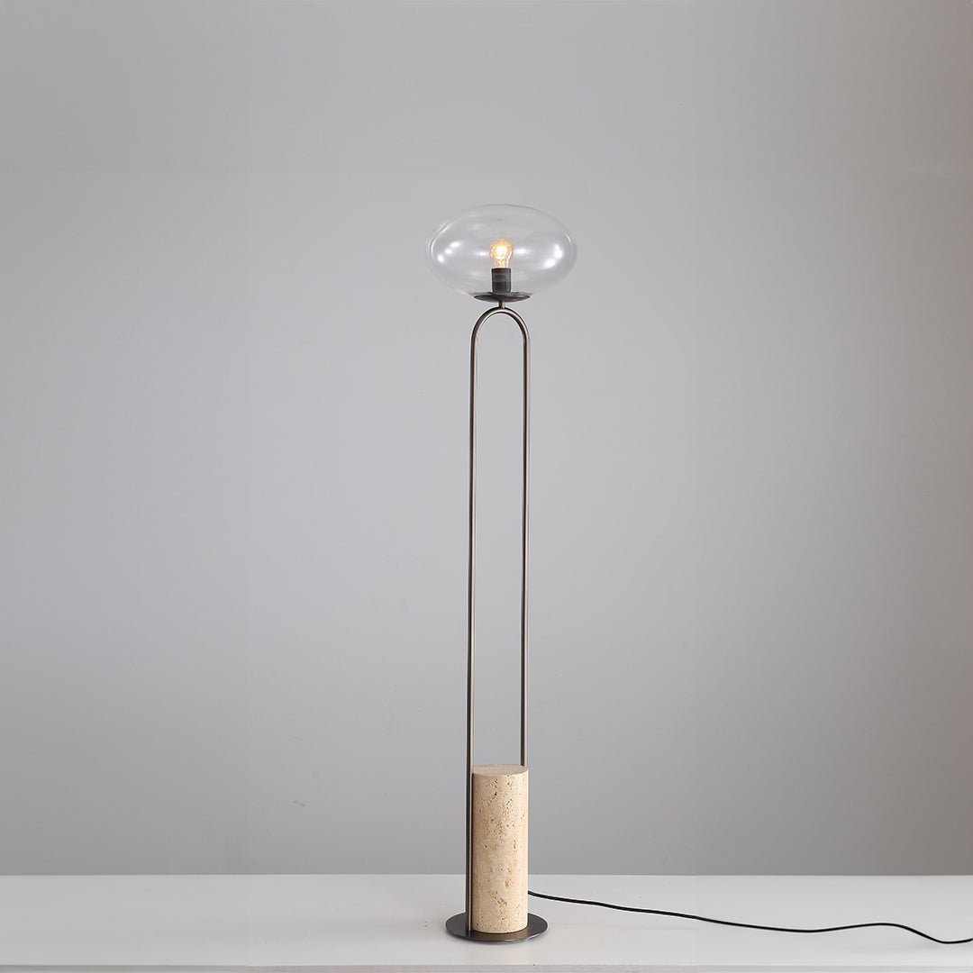 Travertine Floor Lamp JA051 - Floor Lamps - ebarza Furniture UAE | Shop Modern Furniture in Abu Dhabi & Dubai - مفروشات ايبازرا في الامارات | تسوق اثاث عصري وديكورات مميزة في دبي وابوظبي