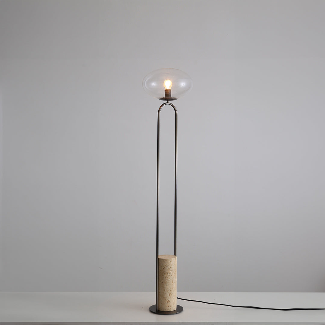 Travertine Floor Lamp JA051 - Floor Lamps - ebarza Furniture UAE | Shop Modern Furniture in Abu Dhabi & Dubai - مفروشات ايبازرا في الامارات | تسوق اثاث عصري وديكورات مميزة في دبي وابوظبي