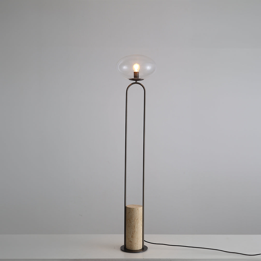 Travertine Floor Lamp JA051 - Floor Lamps - ebarza Furniture UAE | Shop Modern Furniture in Abu Dhabi & Dubai - مفروشات ايبازرا في الامارات | تسوق اثاث عصري وديكورات مميزة في دبي وابوظبي