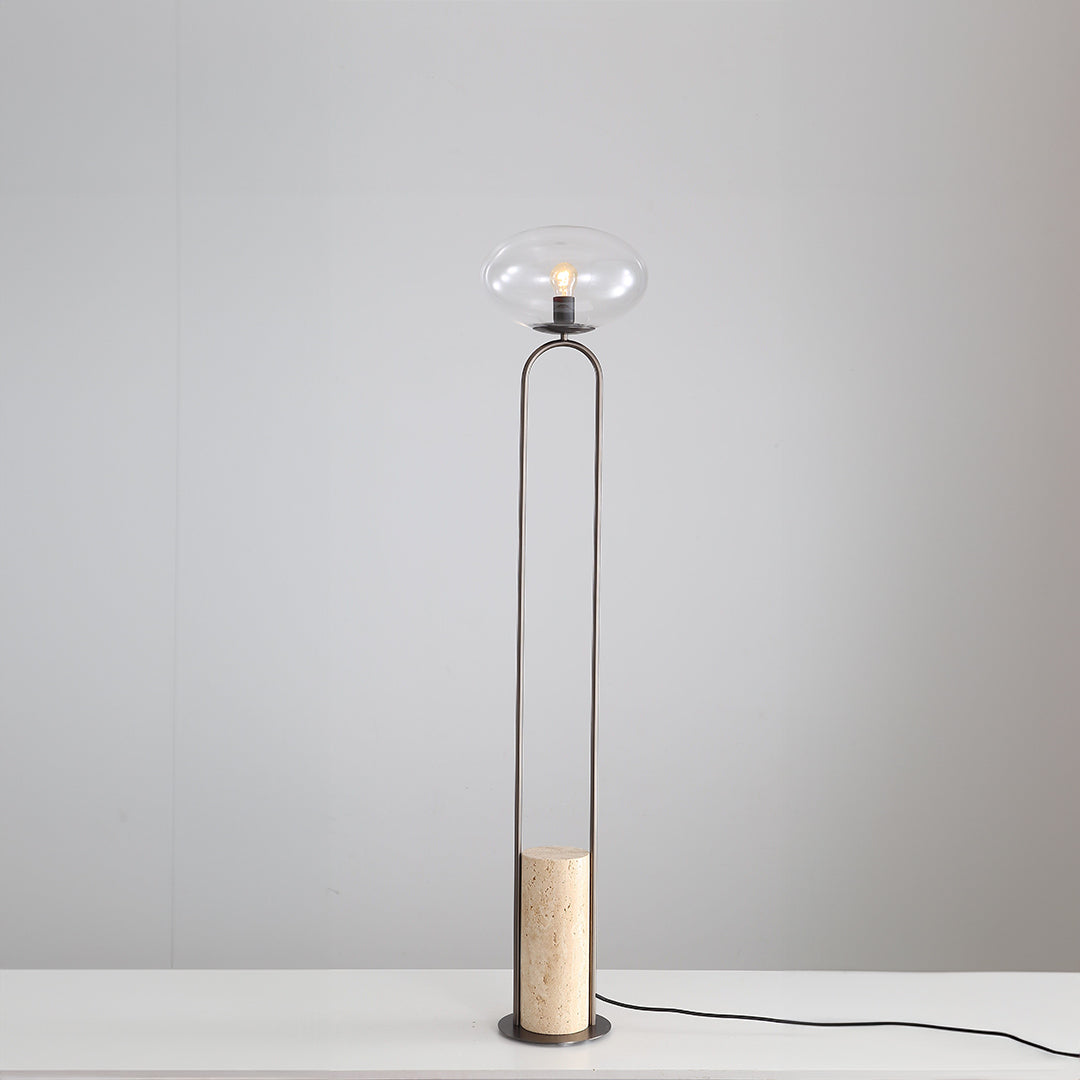 Travertine Floor Lamp JA051 - Floor Lamps - ebarza Furniture UAE | Shop Modern Furniture in Abu Dhabi & Dubai - مفروشات ايبازرا في الامارات | تسوق اثاث عصري وديكورات مميزة في دبي وابوظبي
