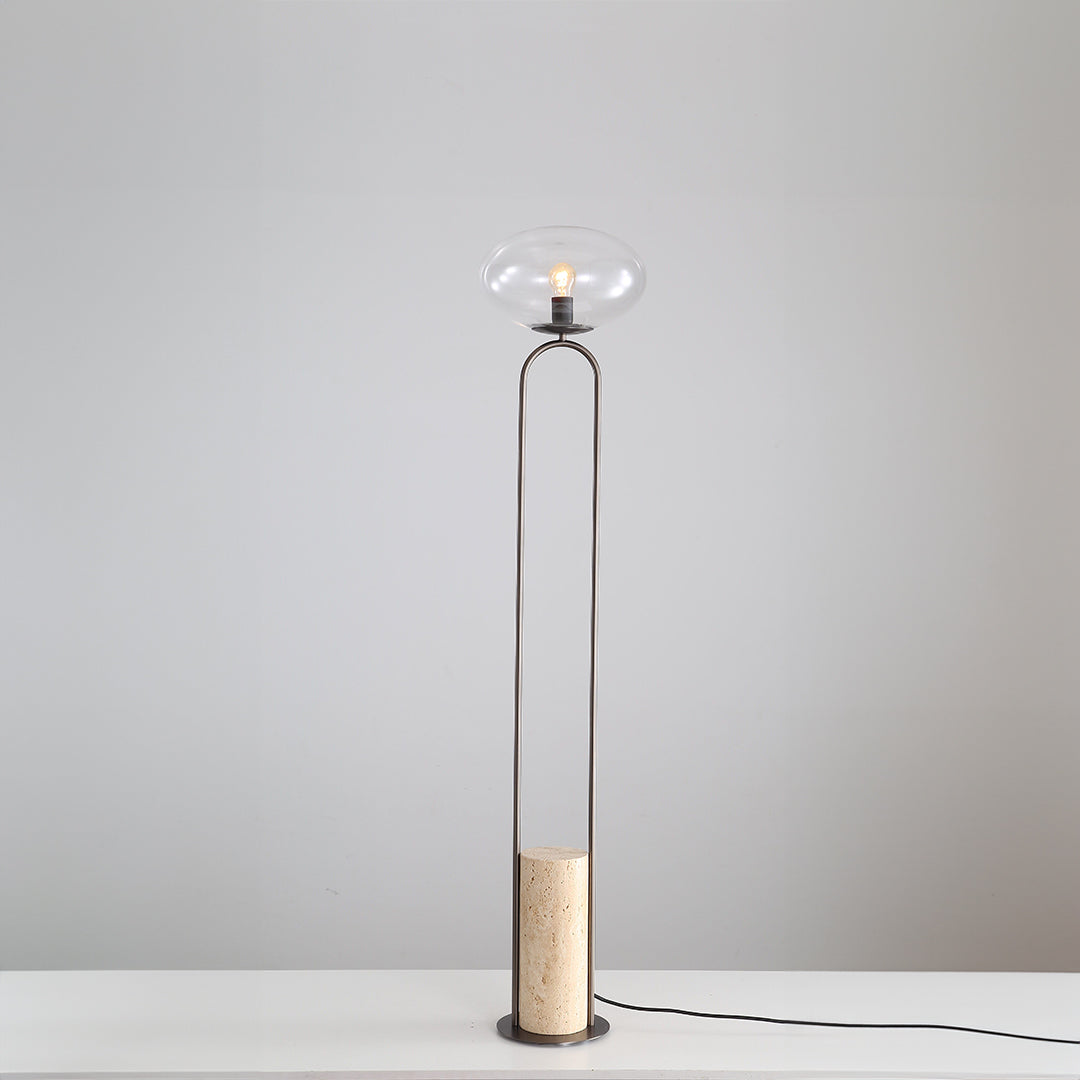 Travertine Floor Lamp JA051 - Floor Lamps - ebarza Furniture UAE | Shop Modern Furniture in Abu Dhabi & Dubai - مفروشات ايبازرا في الامارات | تسوق اثاث عصري وديكورات مميزة في دبي وابوظبي