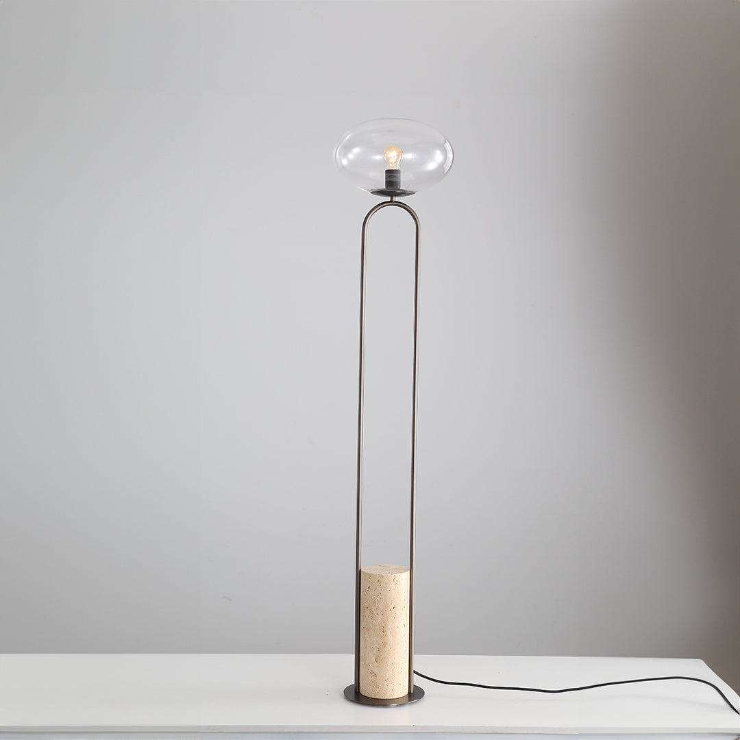 Travertine Floor Lamp JA051 - Floor Lamps - ebarza Furniture UAE | Shop Modern Furniture in Abu Dhabi & Dubai - مفروشات ايبازرا في الامارات | تسوق اثاث عصري وديكورات مميزة في دبي وابوظبي