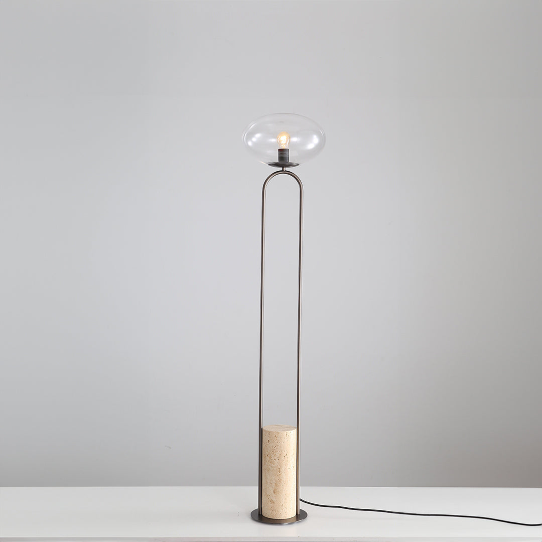 Travertine Floor Lamp JA051 - Floor Lamps - ebarza Furniture UAE | Shop Modern Furniture in Abu Dhabi & Dubai - مفروشات ايبازرا في الامارات | تسوق اثاث عصري وديكورات مميزة في دبي وابوظبي