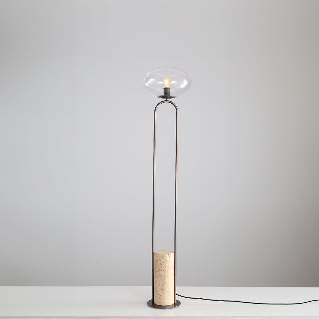 Travertine Floor Lamp JA051 - Floor Lamps - ebarza Furniture UAE | Shop Modern Furniture in Abu Dhabi & Dubai - مفروشات ايبازرا في الامارات | تسوق اثاث عصري وديكورات مميزة في دبي وابوظبي