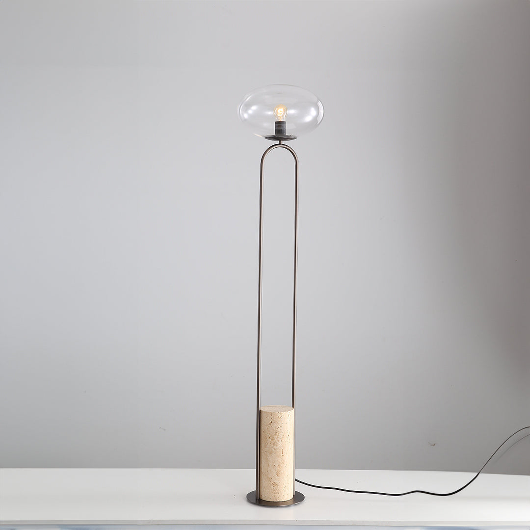 Travertine Floor Lamp JA051 - Floor Lamps - ebarza Furniture UAE | Shop Modern Furniture in Abu Dhabi & Dubai - مفروشات ايبازرا في الامارات | تسوق اثاث عصري وديكورات مميزة في دبي وابوظبي