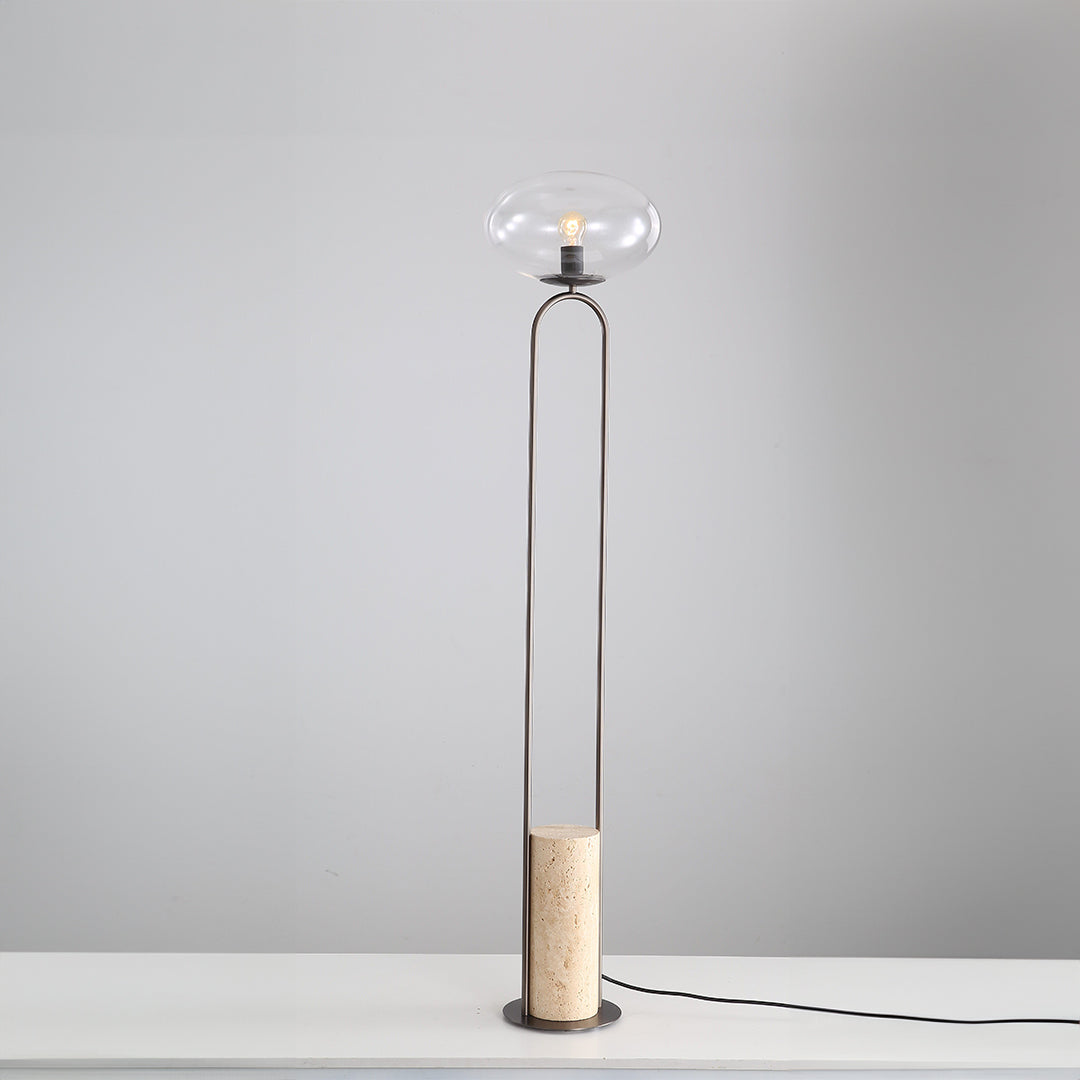 Travertine Floor Lamp JA051 - Floor Lamps - ebarza Furniture UAE | Shop Modern Furniture in Abu Dhabi & Dubai - مفروشات ايبازرا في الامارات | تسوق اثاث عصري وديكورات مميزة في دبي وابوظبي