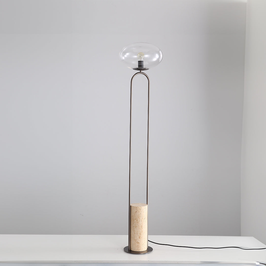 Travertine Floor Lamp JA051 - Floor Lamps - ebarza Furniture UAE | Shop Modern Furniture in Abu Dhabi & Dubai - مفروشات ايبازرا في الامارات | تسوق اثاث عصري وديكورات مميزة في دبي وابوظبي