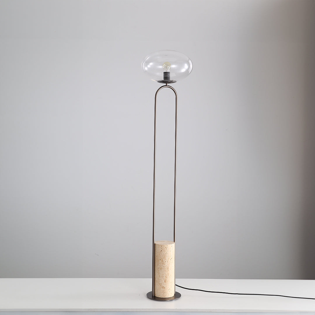 Travertine Floor Lamp JA051 - Floor Lamps - ebarza Furniture UAE | Shop Modern Furniture in Abu Dhabi & Dubai - مفروشات ايبازرا في الامارات | تسوق اثاث عصري وديكورات مميزة في دبي وابوظبي