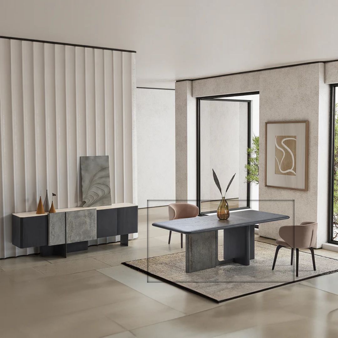 UTOPIA DINING TABLE EL-DT002 - Dining Tables - ebarza Furniture UAE | Shop Modern Furniture in Abu Dhabi & Dubai - مفروشات ايبازرا في الامارات | تسوق اثاث عصري وديكورات مميزة في دبي وابوظبي