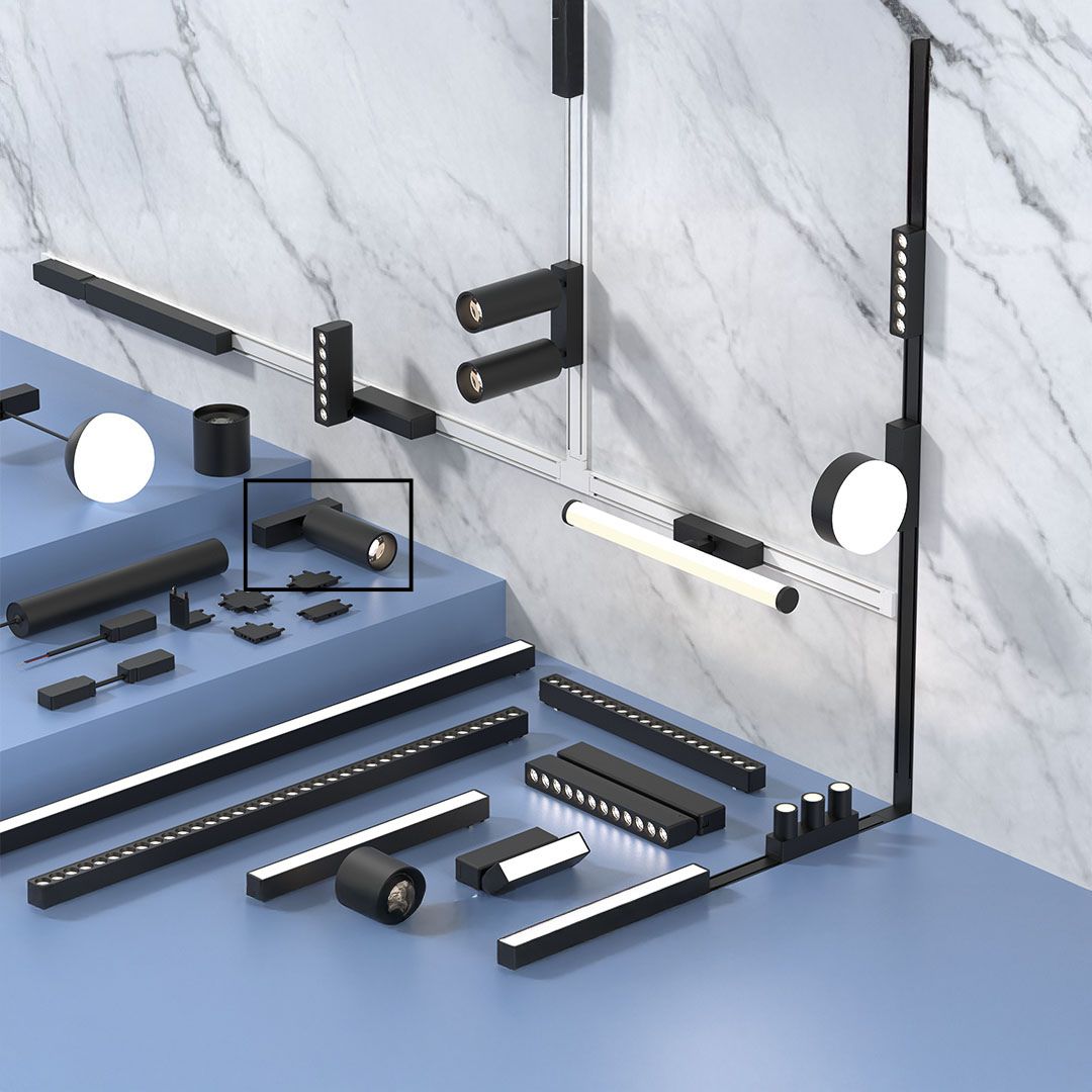 Spot Light For Ultra Thin Track Lighting YND26-055 - Smart Track Lighting - ebarza Furniture UAE | Shop Modern Furniture in Abu Dhabi & Dubai - مفروشات ايبازرا في الامارات | تسوق اثاث عصري وديكورات مميزة في دبي وابوظبي