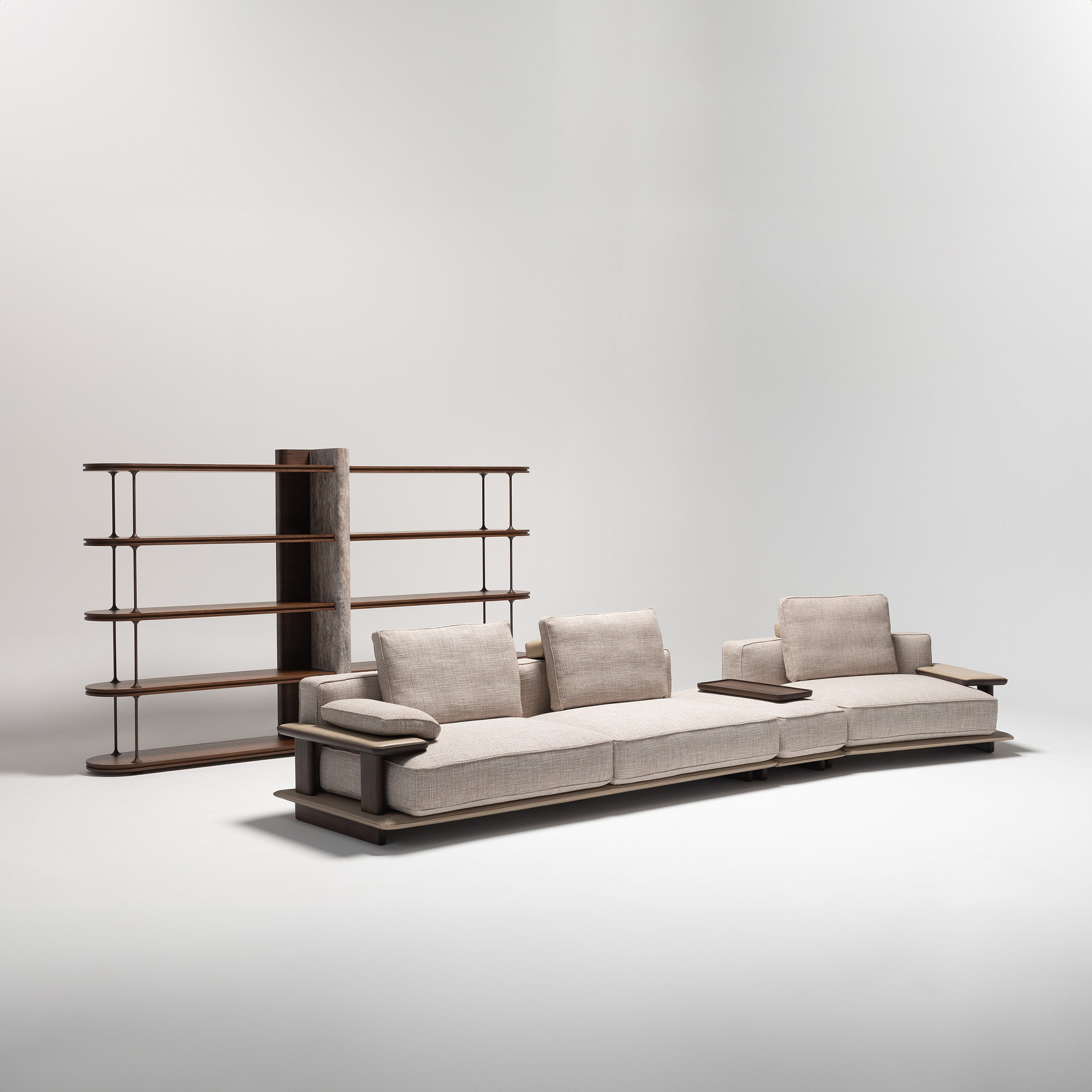 Odeon C Module With Right Arm 160cm for Odeon Sofa OD-C-M001 - Sofas - ebarza Furniture UAE | Shop Modern Furniture in Abu Dhabi & Dubai - مفروشات ايبازرا في الامارات | تسوق اثاث عصري وديكورات مميزة في دبي وابوظبي