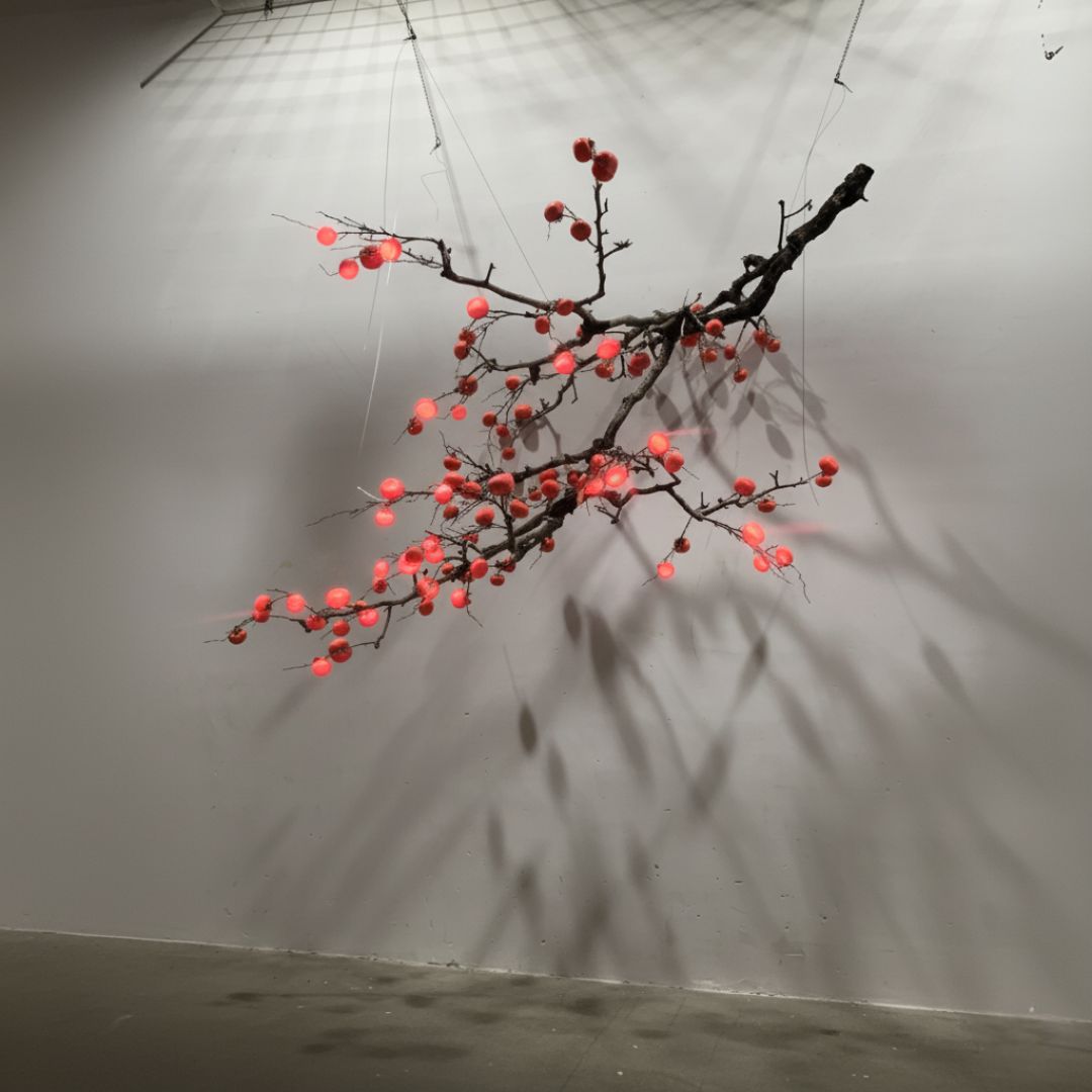 Artificial Hoisting Persimmon Tree FHS-PRT022 - Plants - ebarza Furniture UAE | Shop Modern Furniture in Abu Dhabi & Dubai - مفروشات ايبازرا في الامارات | تسوق اثاث عصري وديكورات مميزة في دبي وابوظبي