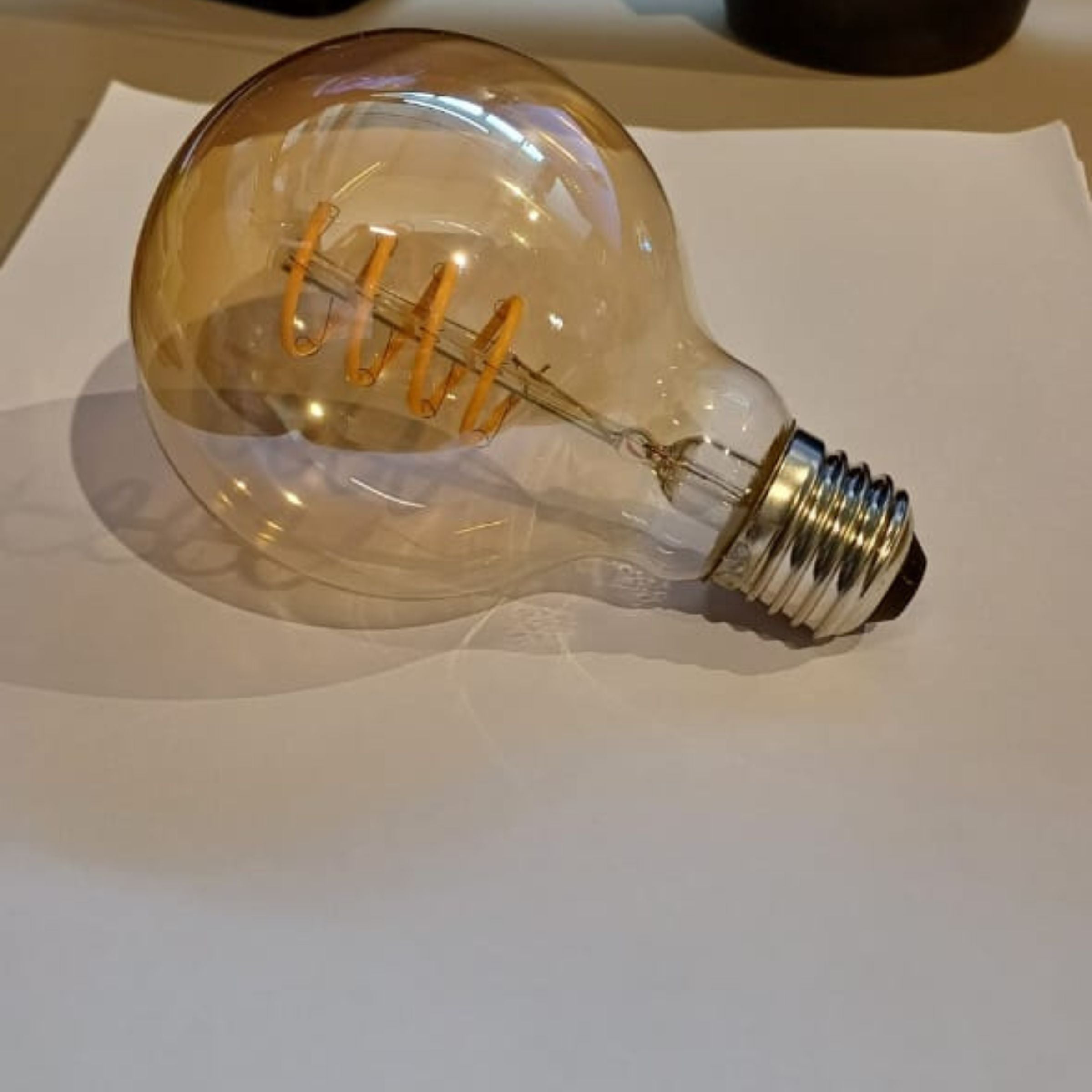 Led E27 Vintage Bulb G80 Spiral Soft LED FILAMENT - Bulbs - ebarza Furniture UAE | Shop Modern Furniture in Abu Dhabi & Dubai - مفروشات ايبازرا في الامارات | تسوق اثاث عصري وديكورات مميزة في دبي وابوظبي