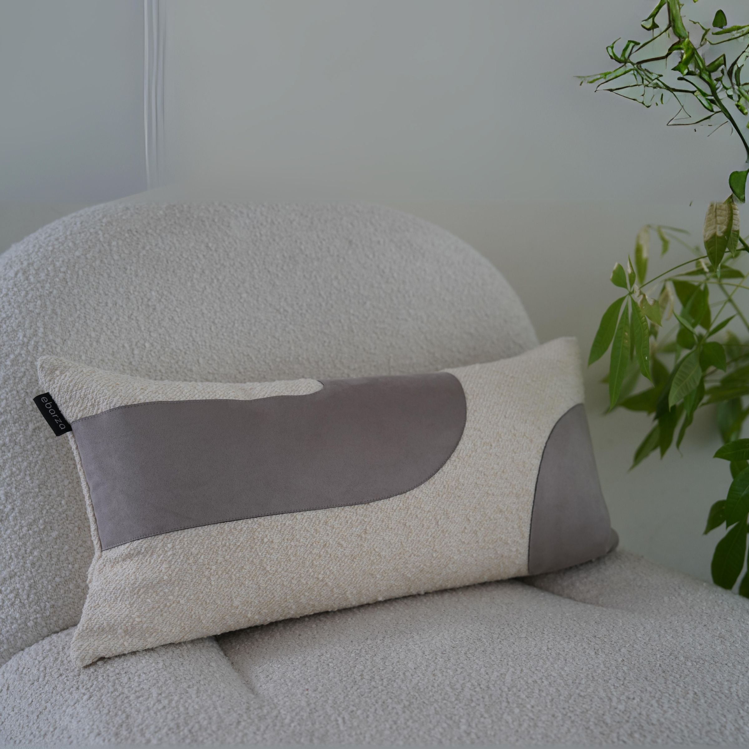 30x60cm Ebarza Juster Patchwork Cushion ECC136 - Cushions - ebarza Furniture UAE | Shop Modern Furniture in Abu Dhabi & Dubai - مفروشات ايبازرا في الامارات | تسوق اثاث عصري وديكورات مميزة في دبي وابوظبي