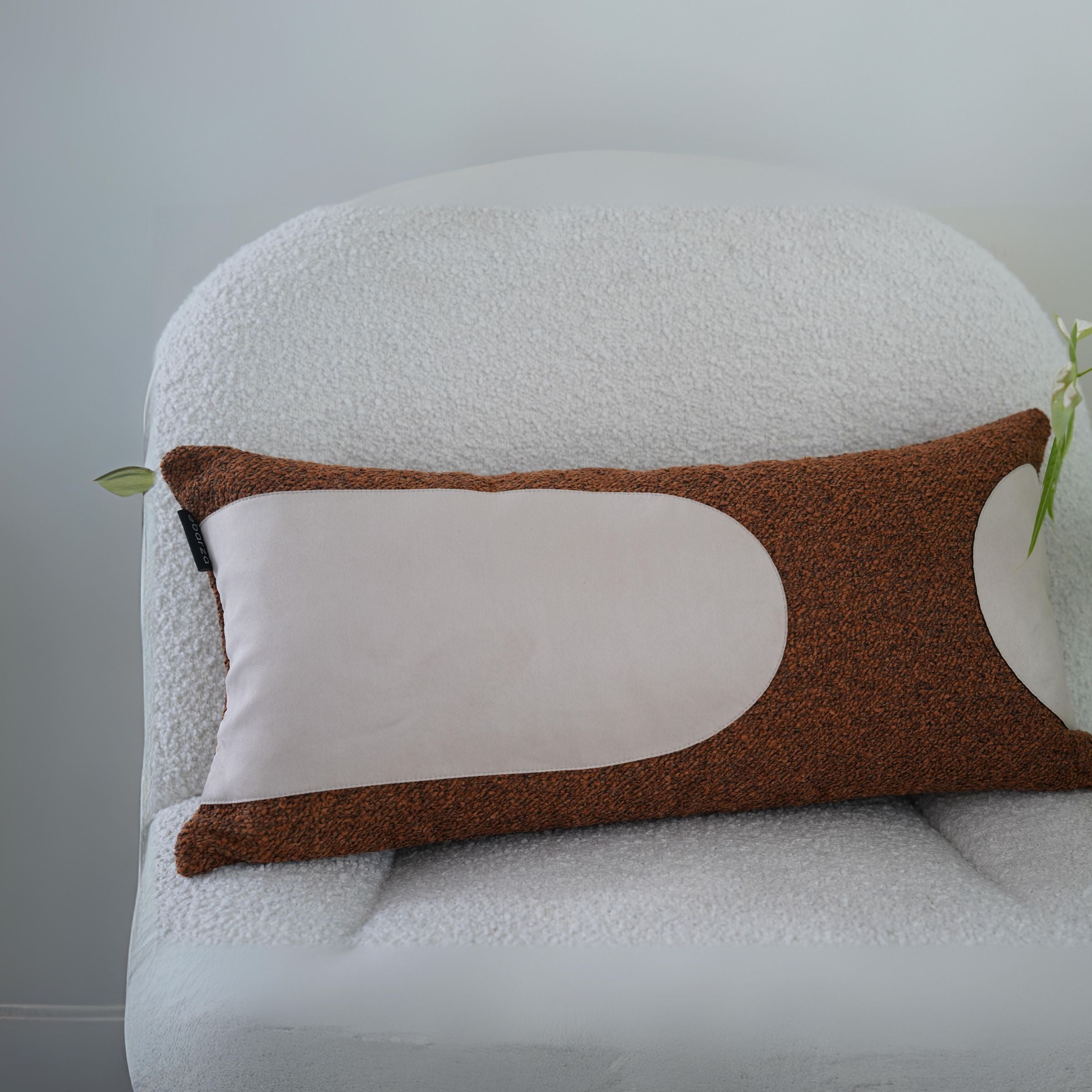 30x60cm Ebarza Buck Patchwork Cushion ECC138 - Cushions - ebarza Furniture UAE | Shop Modern Furniture in Abu Dhabi & Dubai - مفروشات ايبازرا في الامارات | تسوق اثاث عصري وديكورات مميزة في دبي وابوظبي