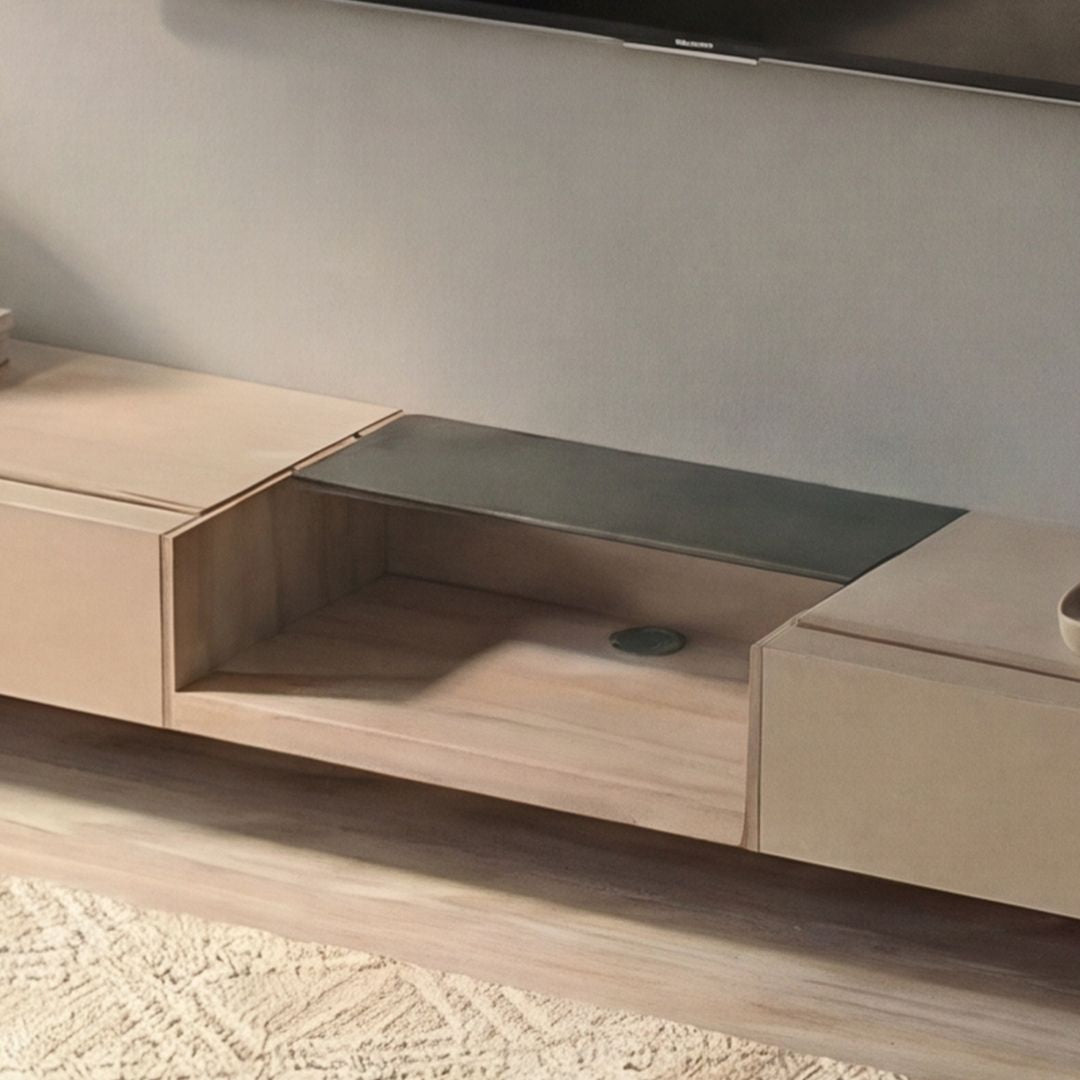 Vellum Suspended / Hanged TV Unit - Dresser - A style - TV-888 - Storage/TV Unites - ebarza Furniture UAE | Shop Modern Furniture in Abu Dhabi & Dubai - مفروشات ايبازرا في الامارات | تسوق اثاث عصري وديكورات مميزة في دبي وابوظبي