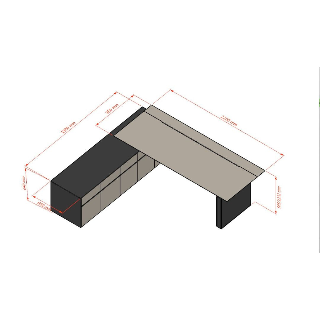 Vipo Lift and Push-Pull Office Table W240*D190*H75-115 cm VIPO-714P - Office Desks - ebarza Furniture UAE | Shop Modern Furniture in Abu Dhabi & Dubai - مفروشات ايبازرا في الامارات | تسوق اثاث عصري وديكورات مميزة في دبي وابوظبي