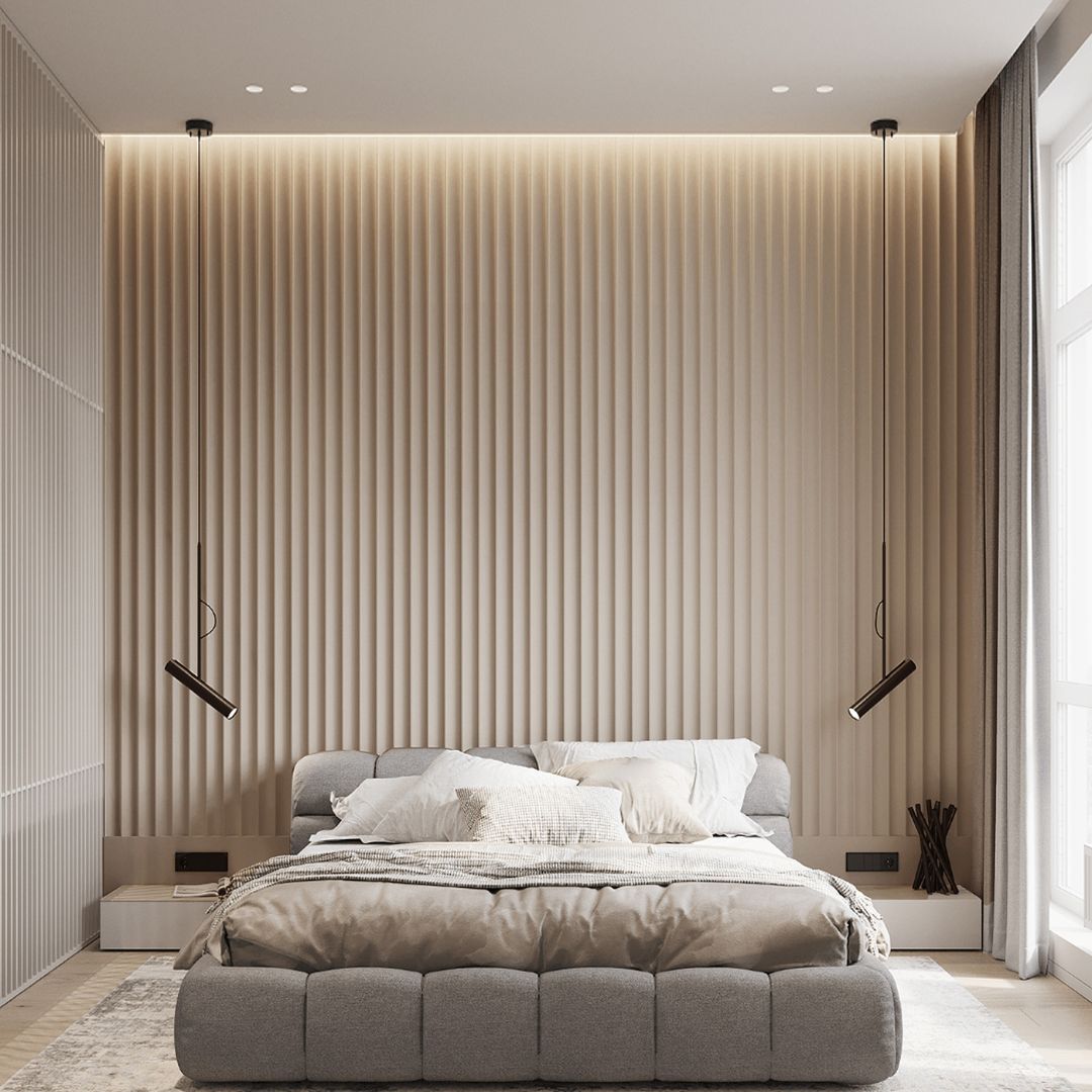 SAMPLE OF WPC Curved WALL PANEL BB STITCHING H081Y-CURVED-SAMPLE - Wall panels samples - ebarza Furniture UAE | Shop Modern Furniture in Abu Dhabi & Dubai - مفروشات ايبازرا في الامارات | تسوق اثاث عصري وديكورات مميزة في دبي وابوظبي