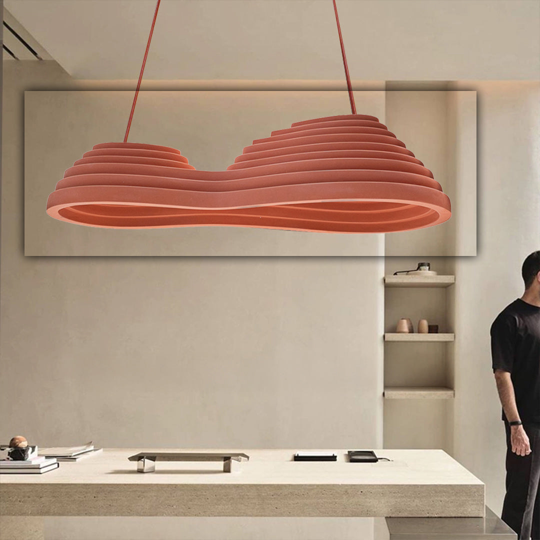 Wabi Sabi Brown Pendant Light HTD-IW1433-075-Red - Pendant Lamps - ebarza Furniture UAE | Shop Modern Furniture in Abu Dhabi & Dubai - مفروشات ايبازرا في الامارات | تسوق اثاث عصري وديكورات مميزة في دبي وابوظبي