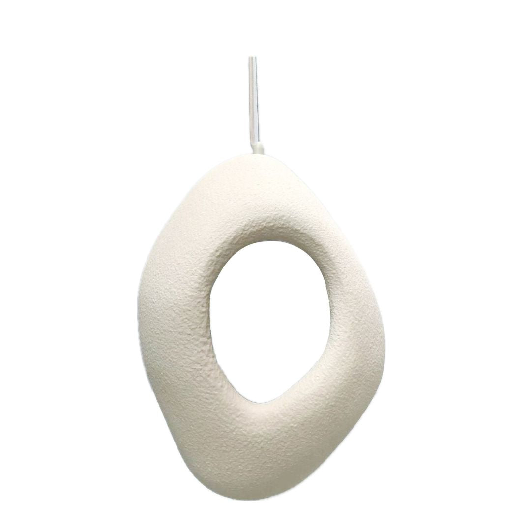 Wabi Sabi Resin Pendant Light HTD-IP1386012 D40*H60cm Beige - Pendant Lamps - ebarza Furniture UAE | Shop Modern Furniture in Abu Dhabi & Dubai - مفروشات ايبازرا في الامارات | تسوق اثاث عصري وديكورات مميزة في دبي وابوظبي