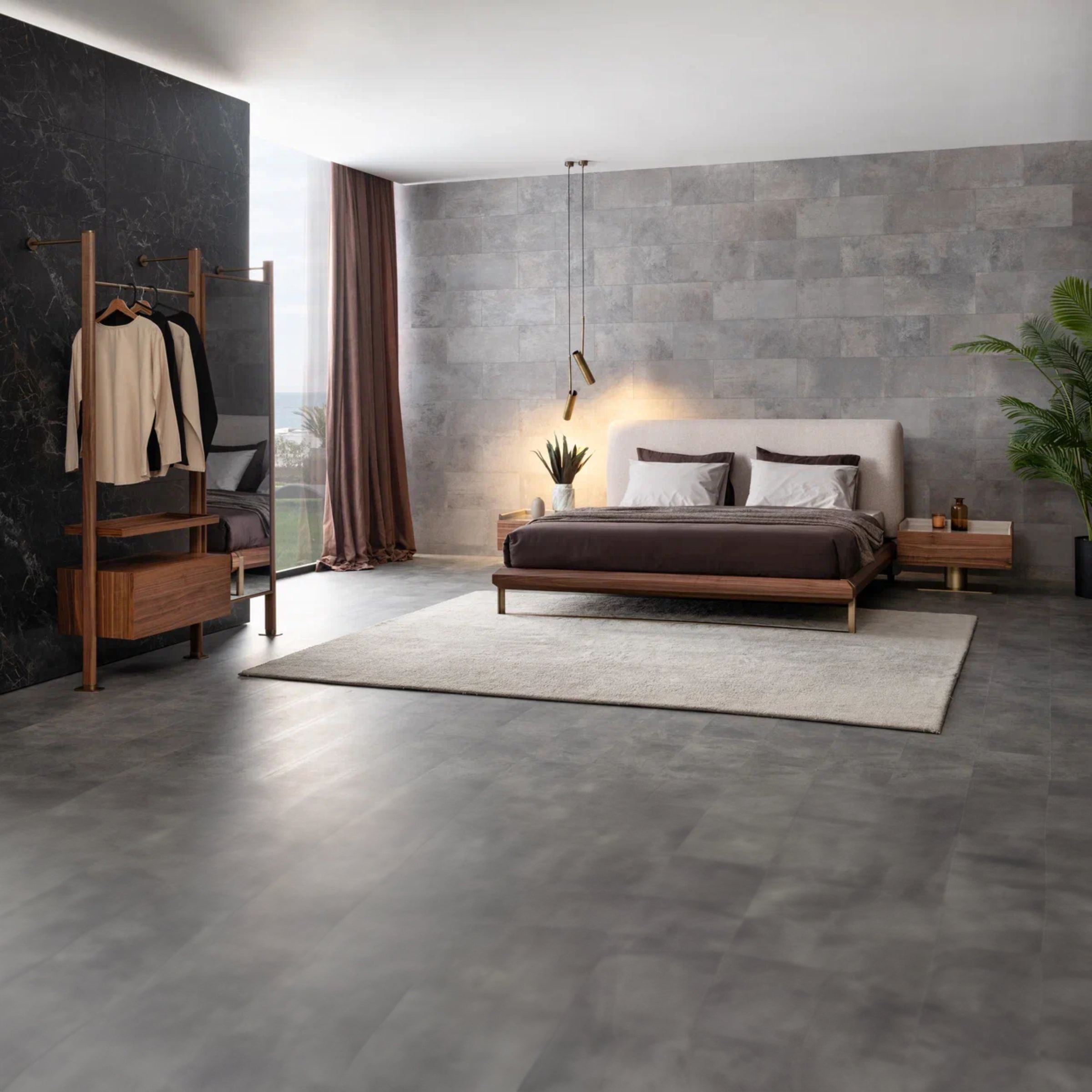 Wagon Walnut STAND MIRROR MODULE-Walnut - Mirrors - ebarza Furniture UAE | Shop Modern Furniture in Abu Dhabi & Dubai - مفروشات ايبازرا في الامارات | تسوق اثاث عصري وديكورات مميزة في دبي وابوظبي