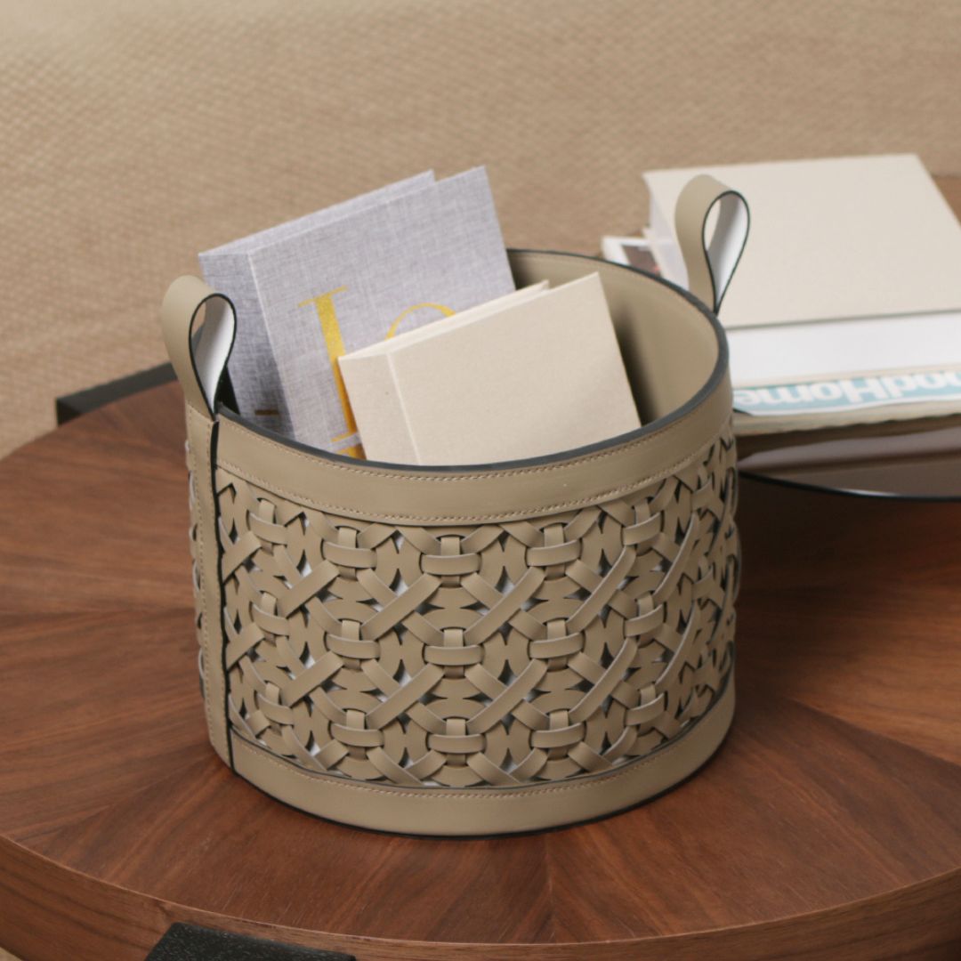 Pre-order 15 Days Delivery Weaven Storage Basket-S KK5005HS - Baskets - ebarza Furniture UAE | Shop Modern Furniture in Abu Dhabi & Dubai - مفروشات ايبازرا في الامارات | تسوق اثاث عصري وديكورات مميزة في دبي وابوظبي