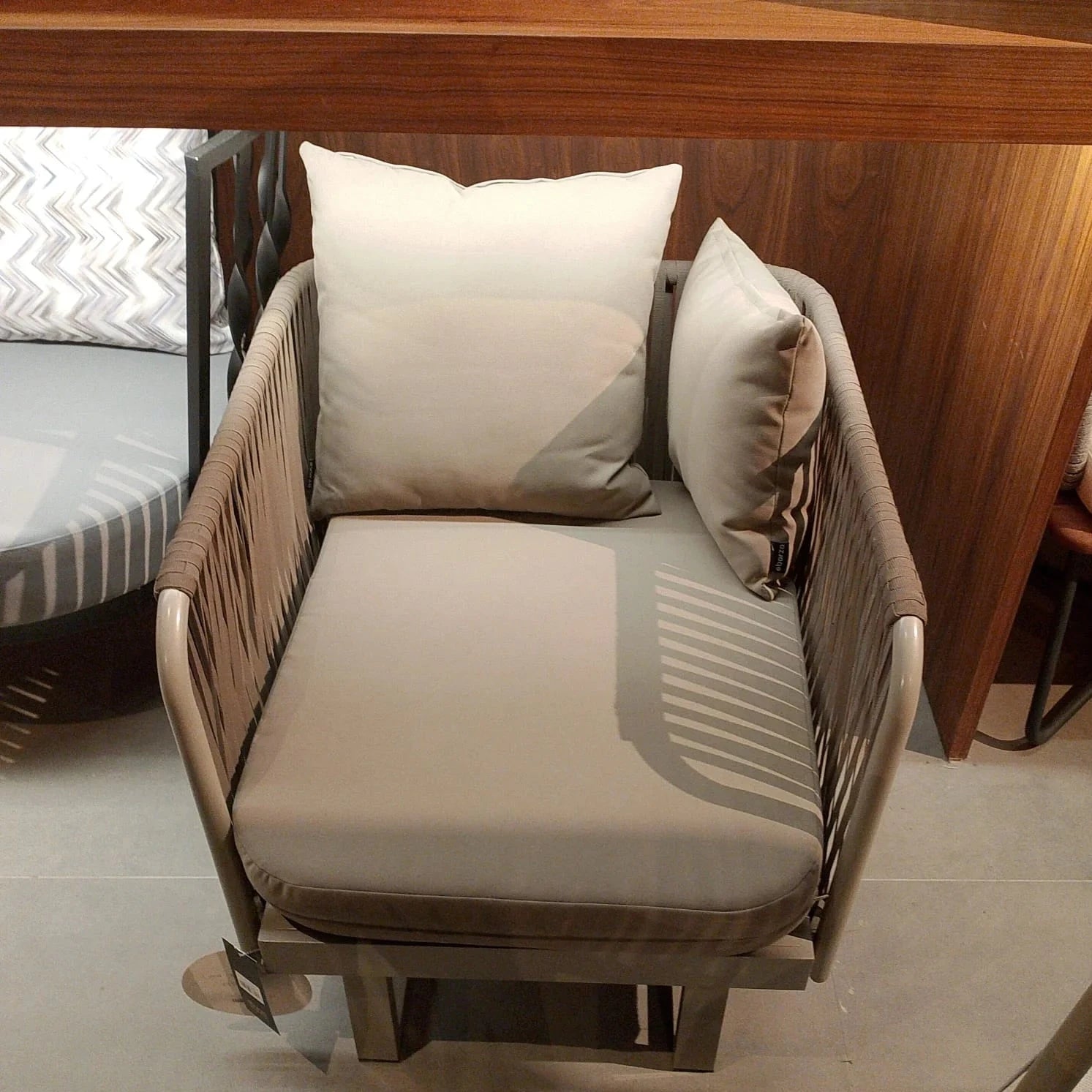 Display Piece - Lyon Outd0or Armchair 20810701 -YAS - DISPLAY ITEM - ebarza Furniture UAE | Shop Modern Furniture in Abu Dhabi & Dubai - مفروشات ايبازرا في الامارات | تسوق اثاث عصري وديكورات مميزة في دبي وابوظبي