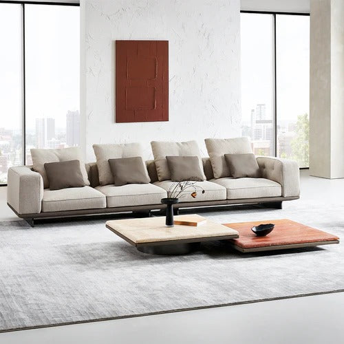 Avenor 4 Seater Sofa - SF091-4S - Sofa - ebarza Furniture UAE | Shop Modern Furniture in Abu Dhabi & Dubai - مفروشات ايبازرا في الامارات | تسوق اثاث عصري وديكورات مميزة في دبي وابوظبي