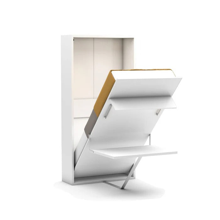 Happy Wall Bed with Desk and Mattress - 1101-BD - Bedsteads - ebarza Furniture UAE | Shop Modern Furniture in Abu Dhabi & Dubai - مفروشات ايبازرا في الامارات | تسوق اثاث عصري وديكورات مميزة في دبي وابوظبي